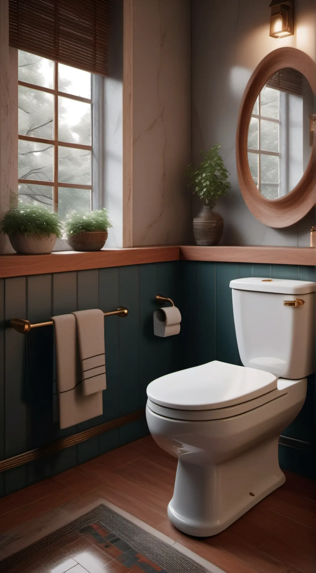 ai character: Toilet background