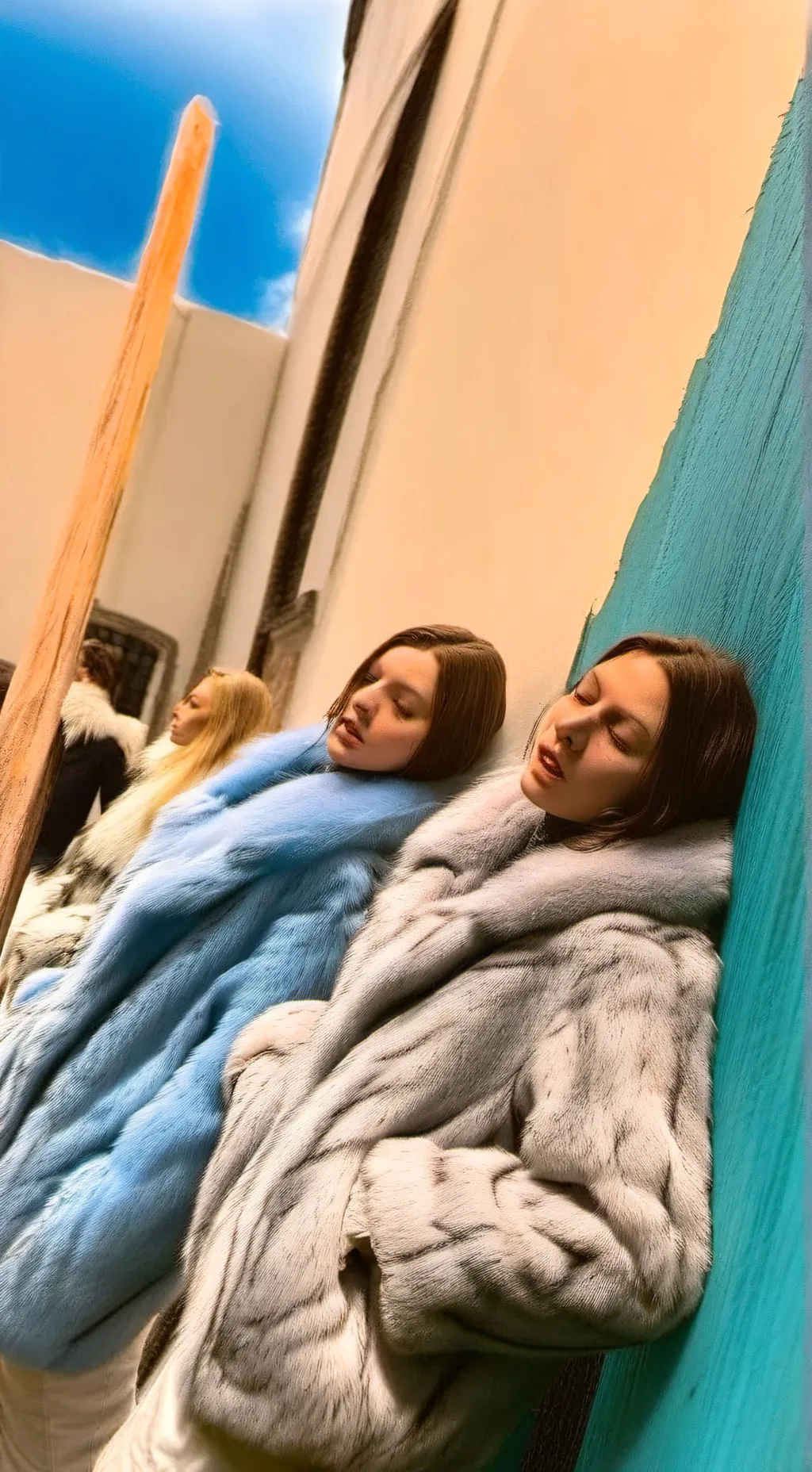 ai character: CLARE AND RACHEL  background