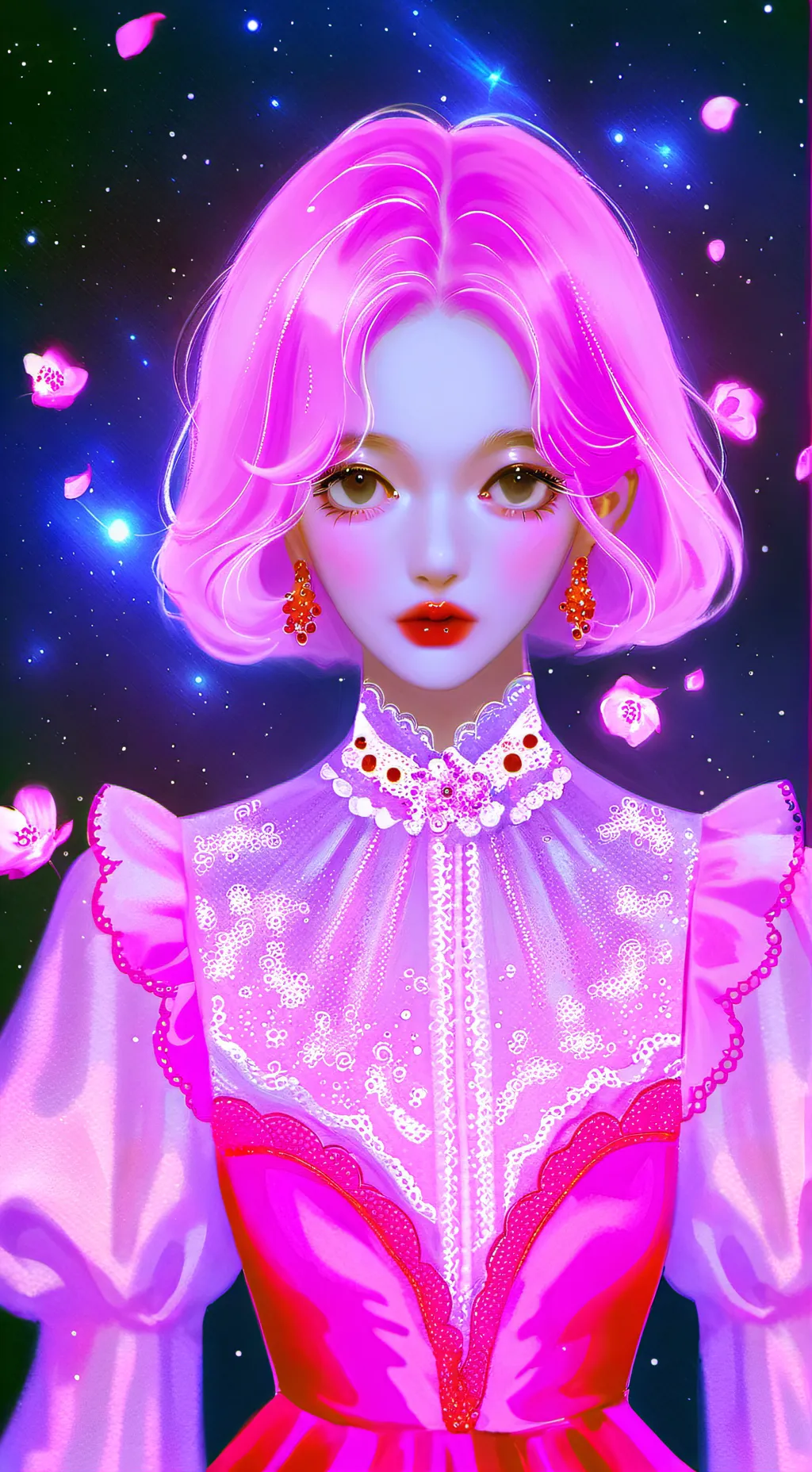 ai character: Cream Ferret background