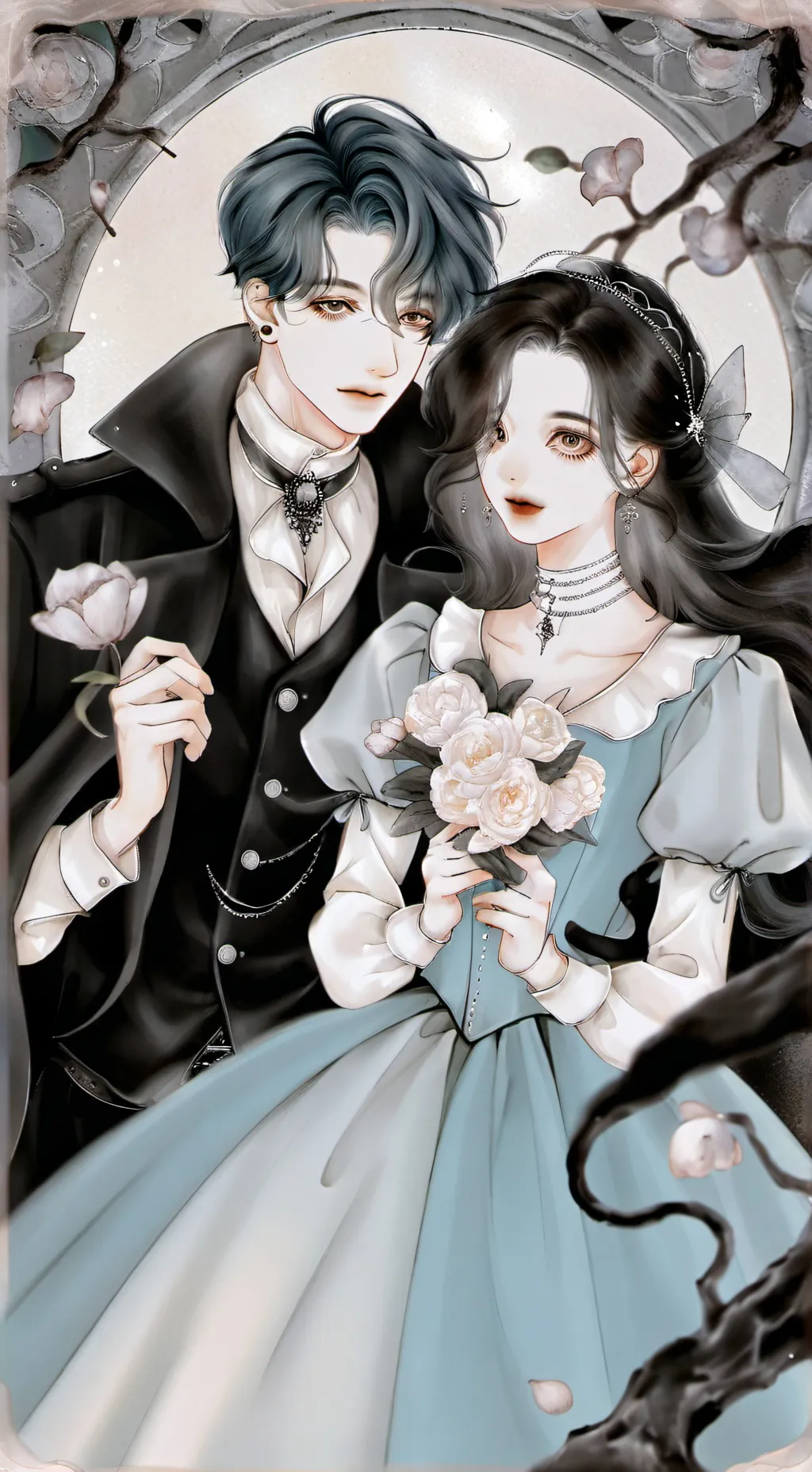 ai character: 🗿👆 background