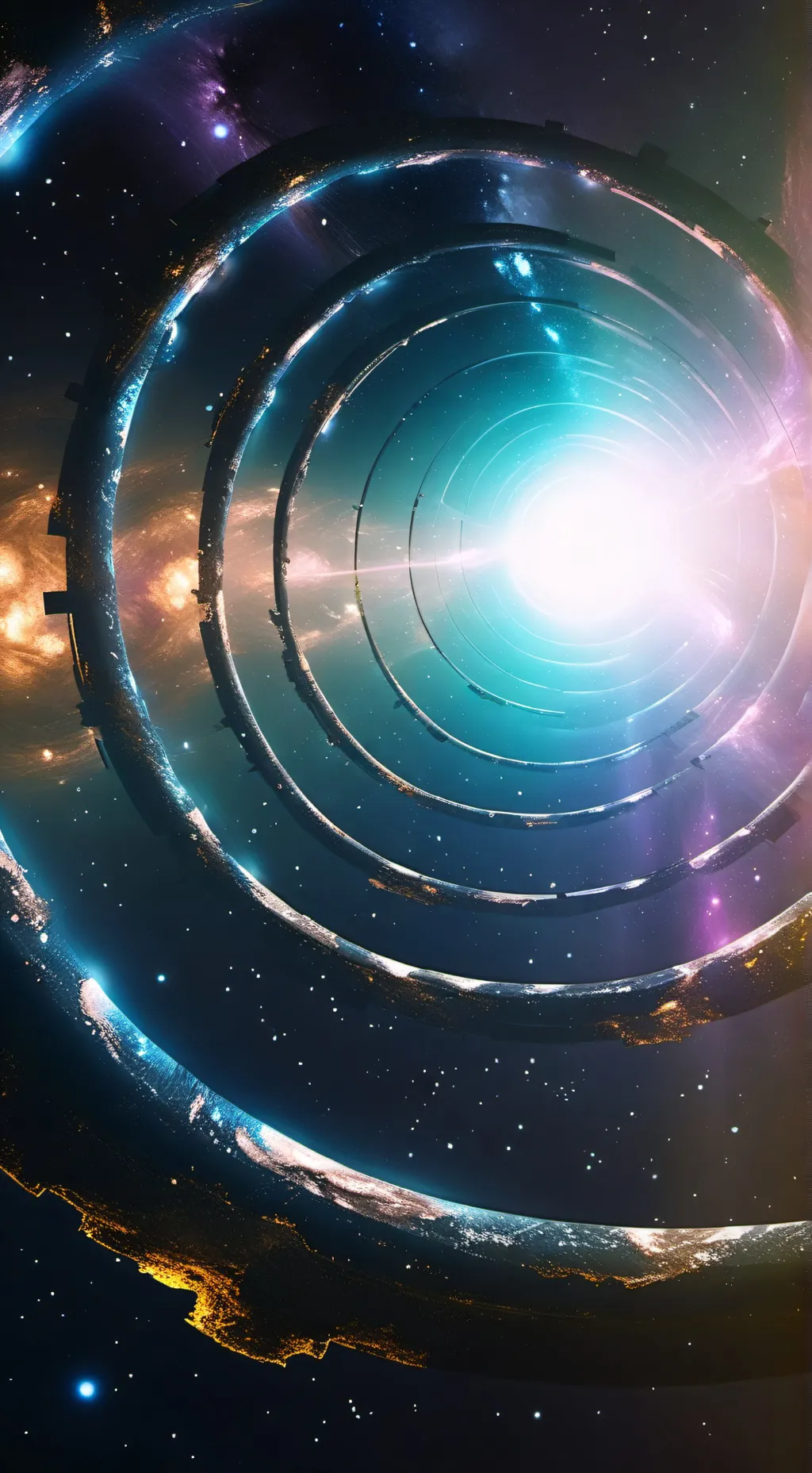 ai character: the space guide background