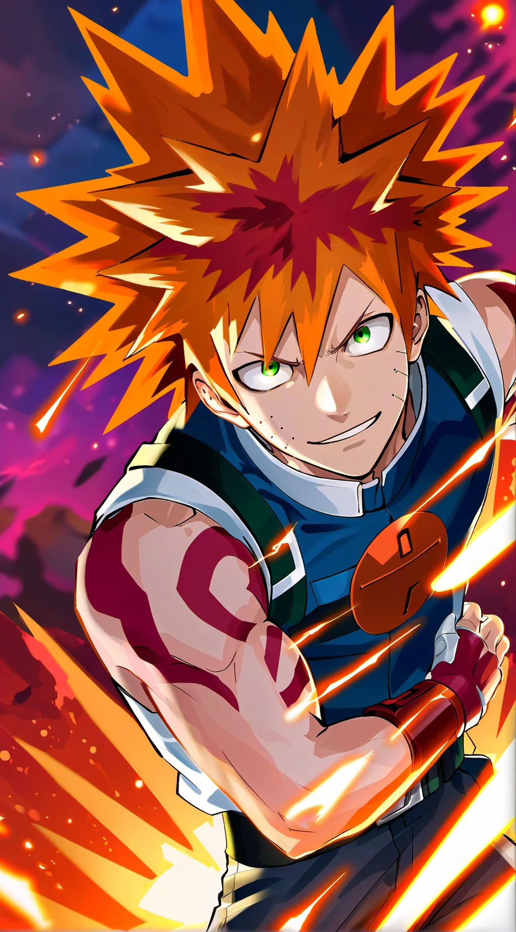 ai character: BAKUGO background