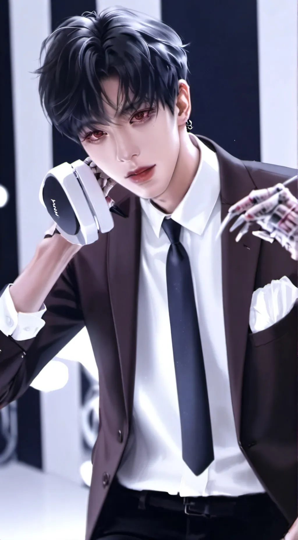 ai character: Hyunjin  background