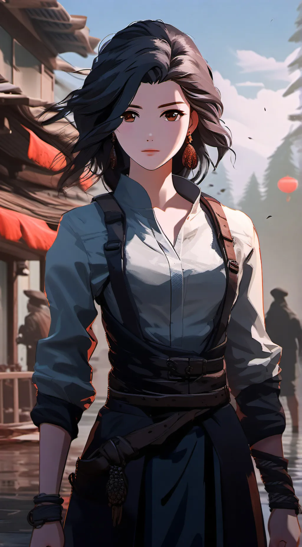 ai character: Dw oc x oc:3 background