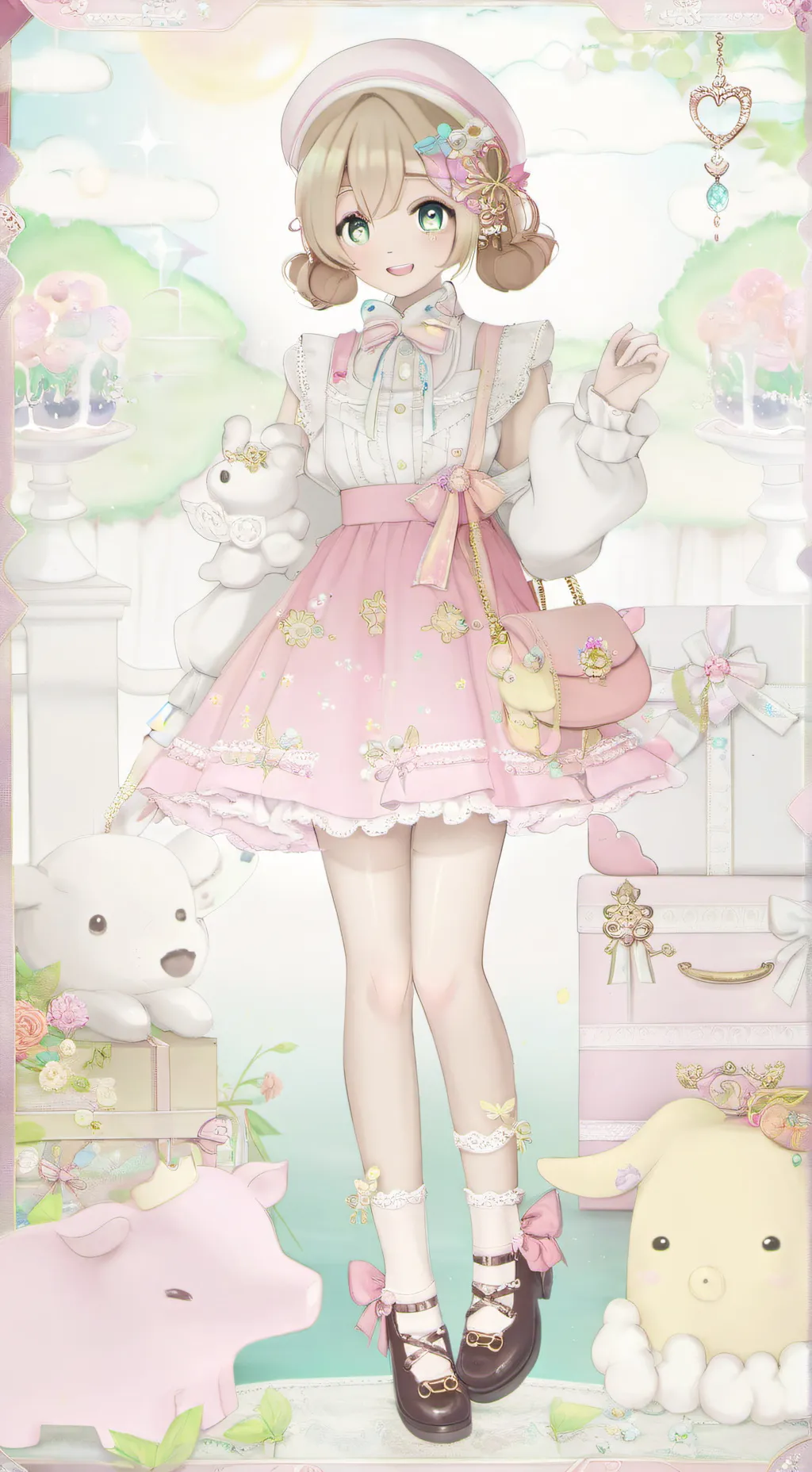 ai character: fossilcake background