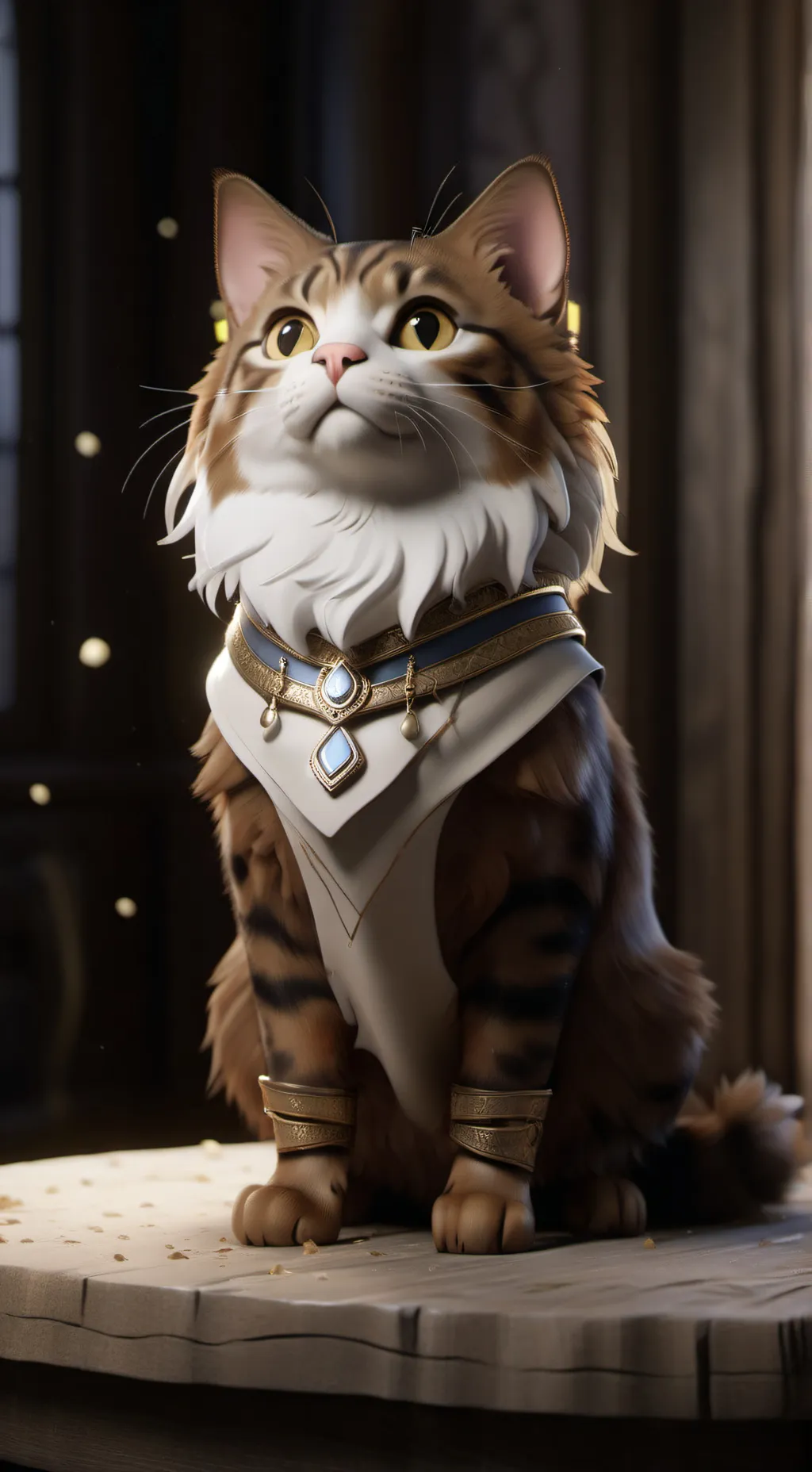 ai character: Rüya Görmüş Kedi background