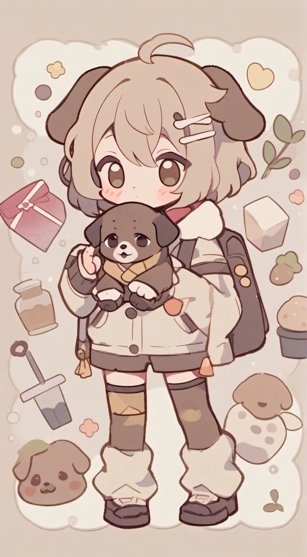 ai character: Yayayayay kid background