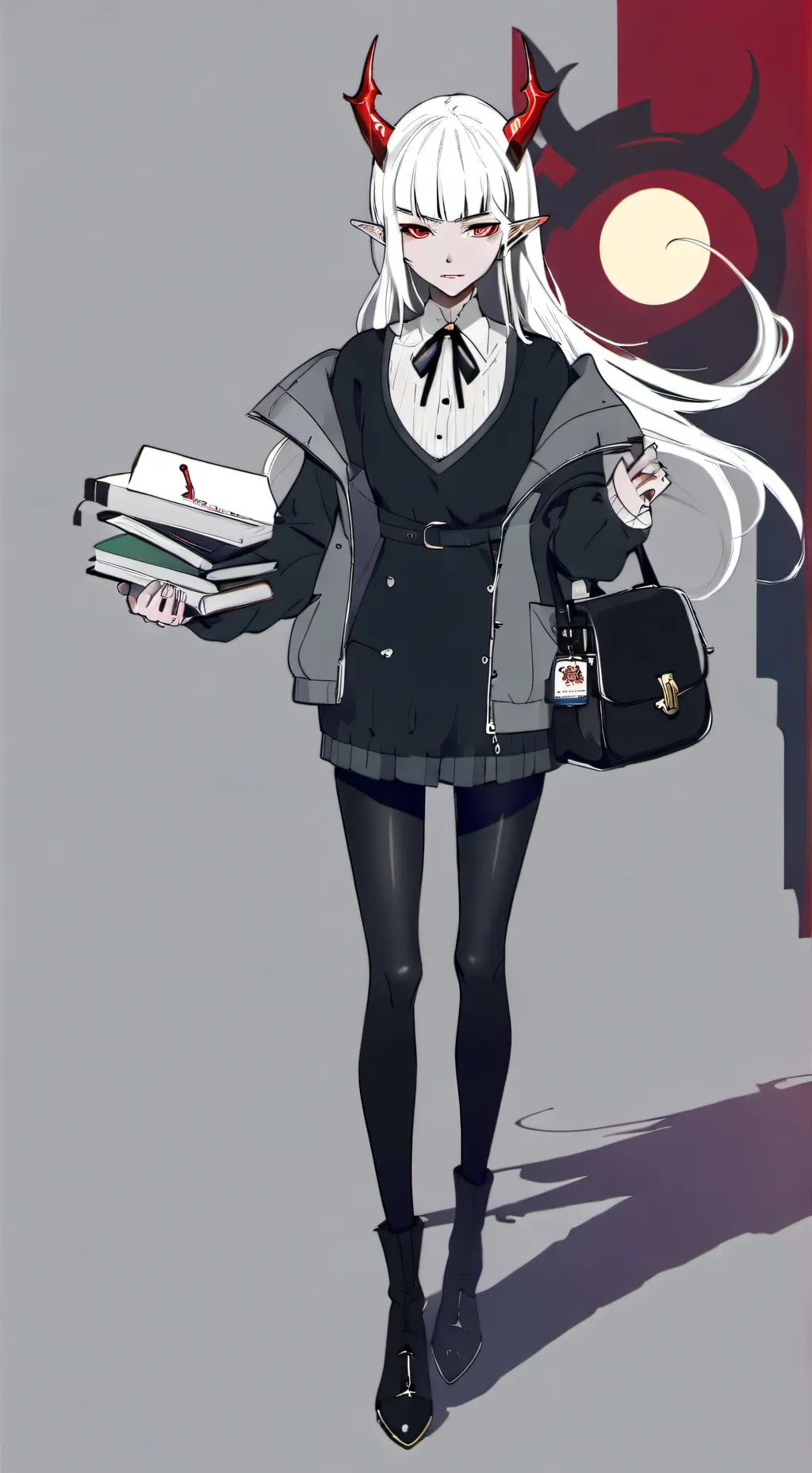 ai character: chica nueva  background