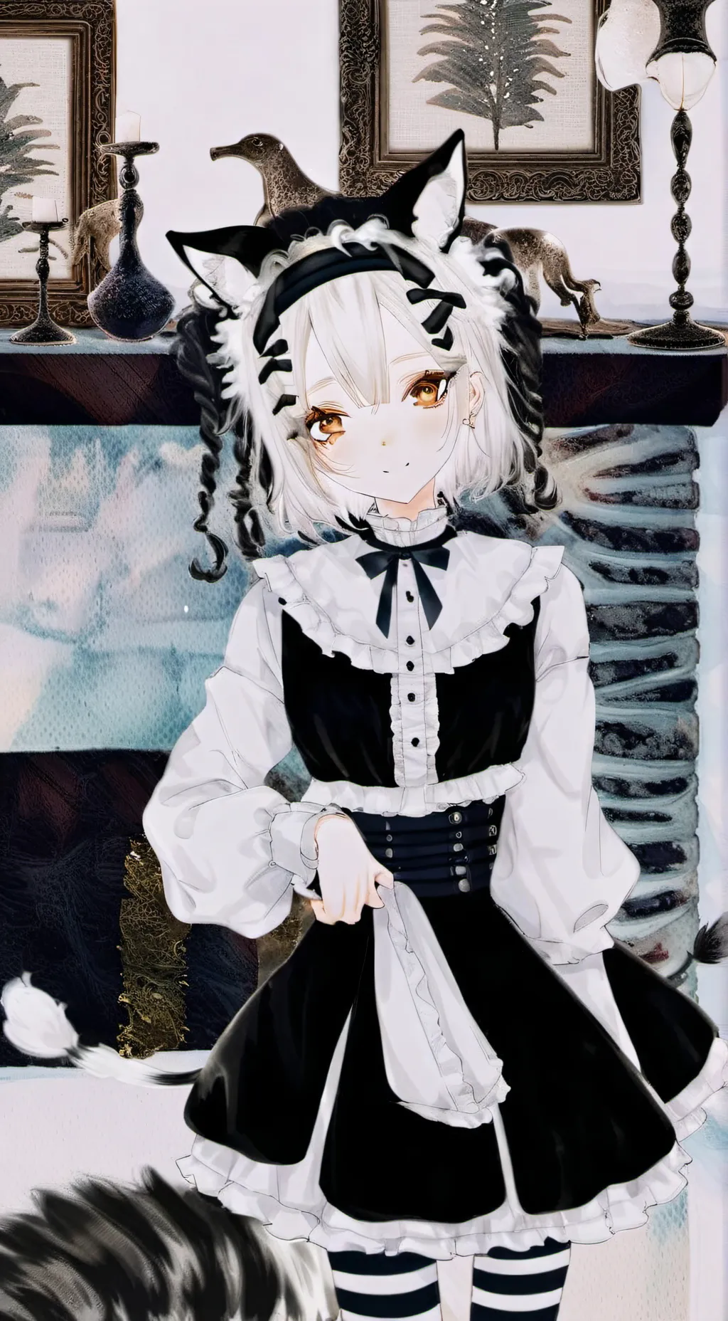 ai character: Zebra Spirit Furry background