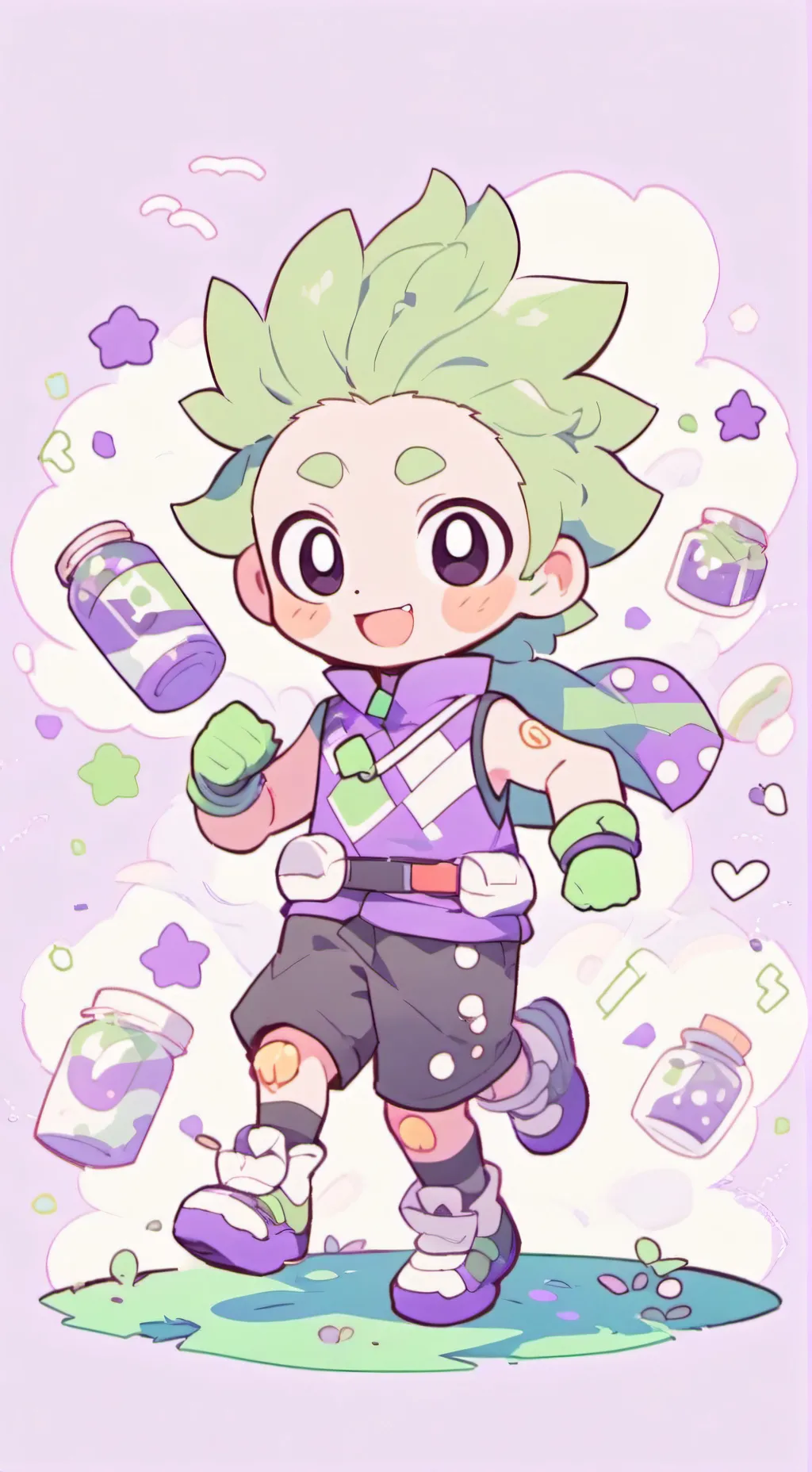 ai character: Funnyberrycake background