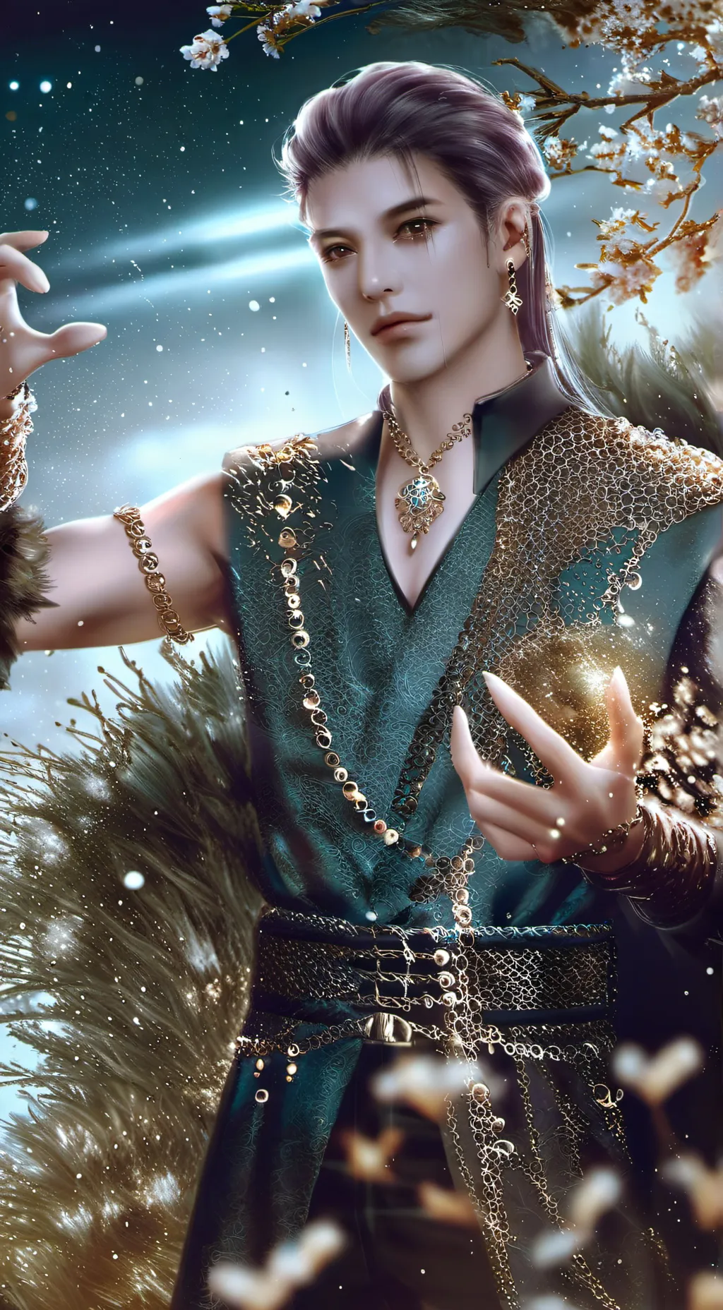 ai character: зонтик background