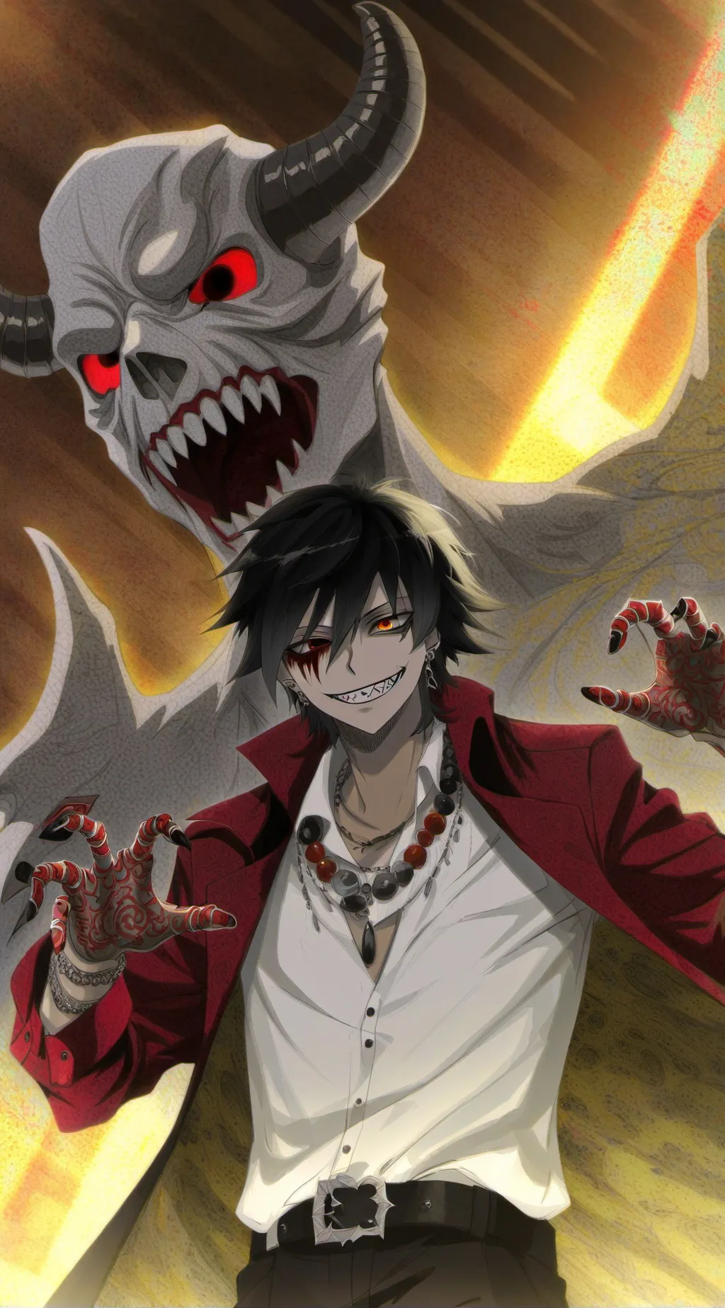 ai character: creepypasta  background