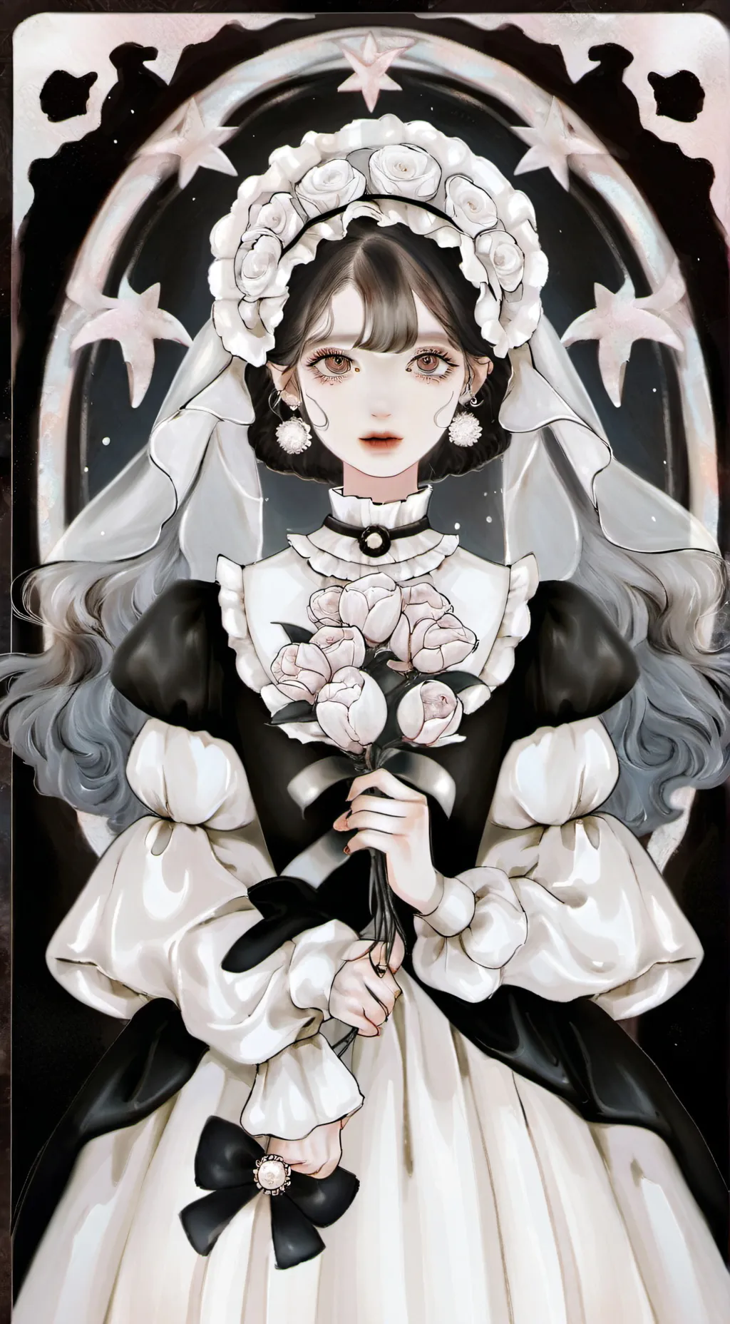 ai character: wedding  background
