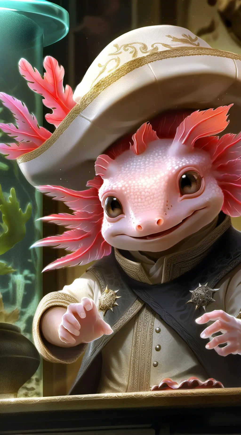 ai character: Glowbert background