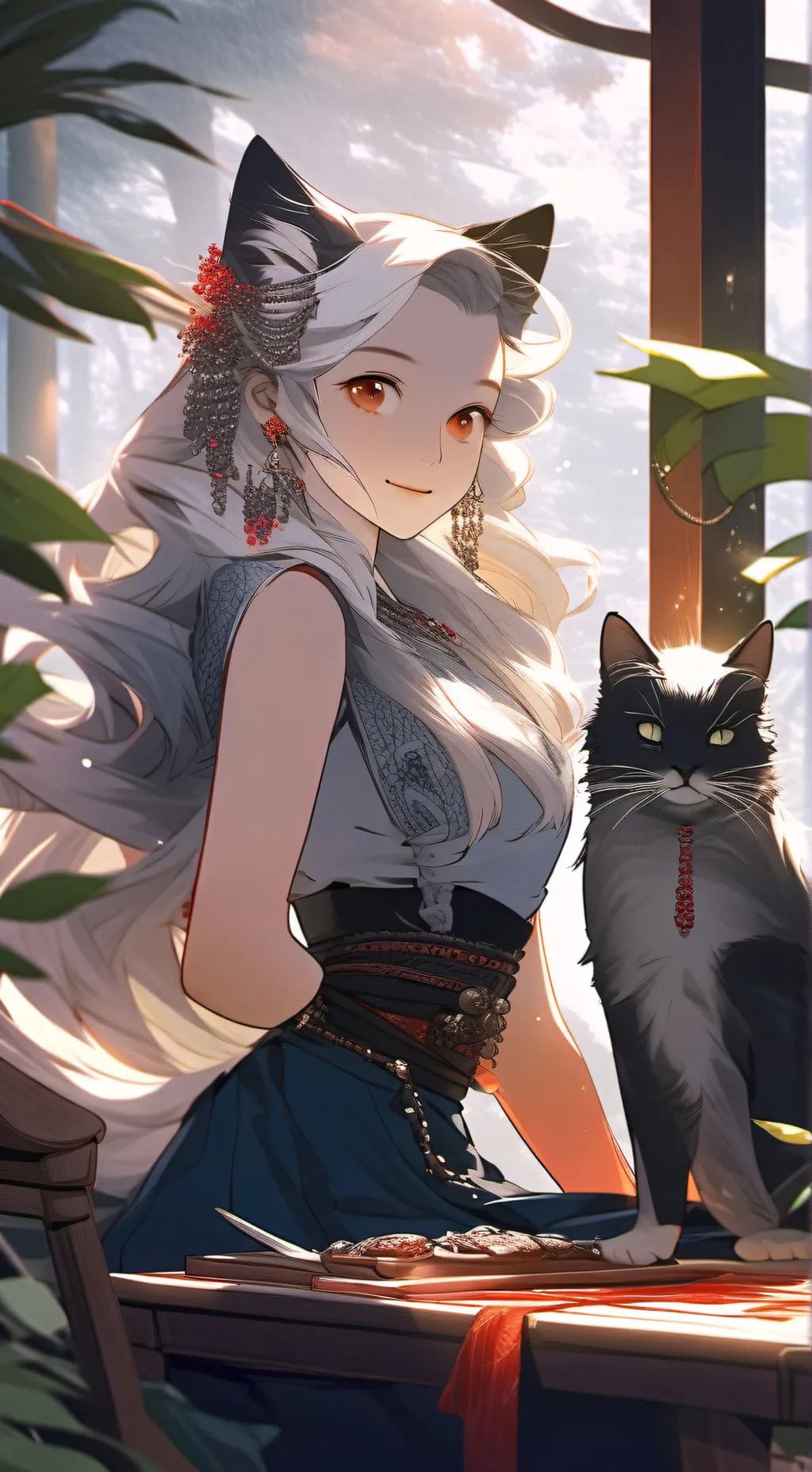 ai character: Caty background