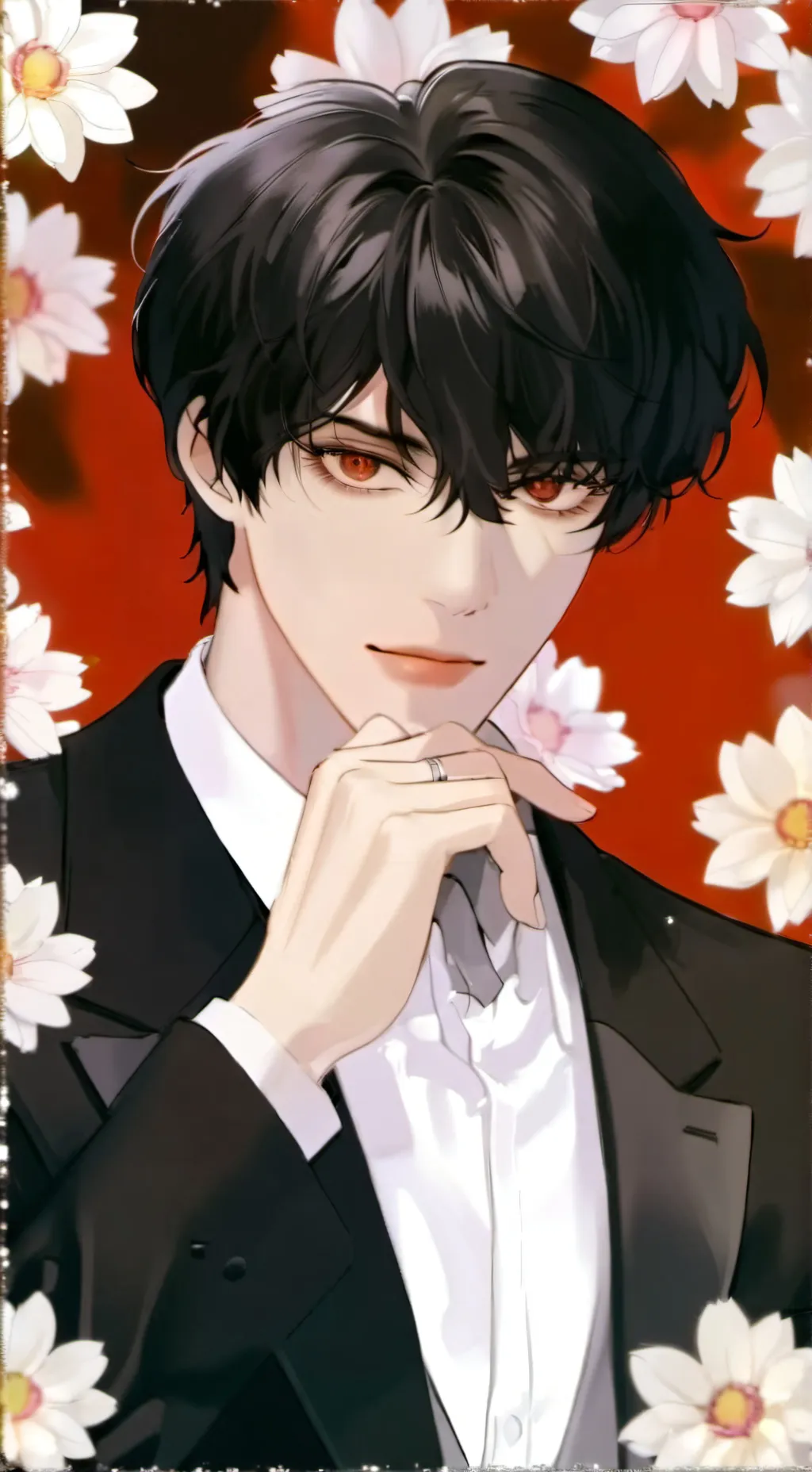 ai character: Sebastian Stan  background