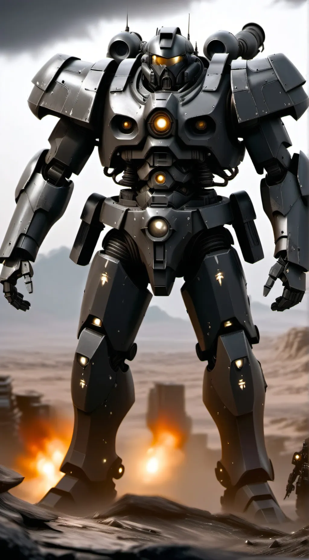 ai character: Sentry bot background