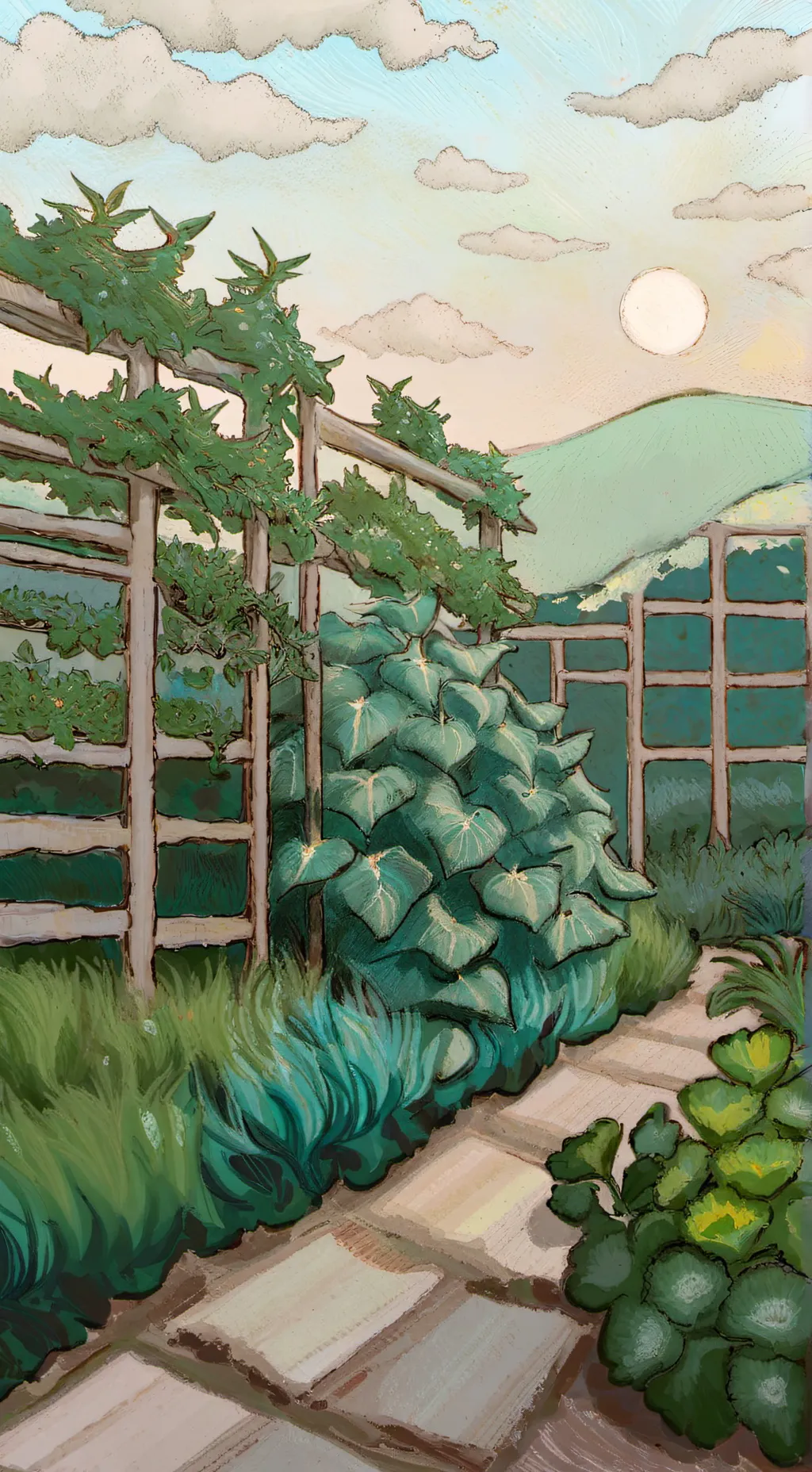 ai character: Grow a garden background