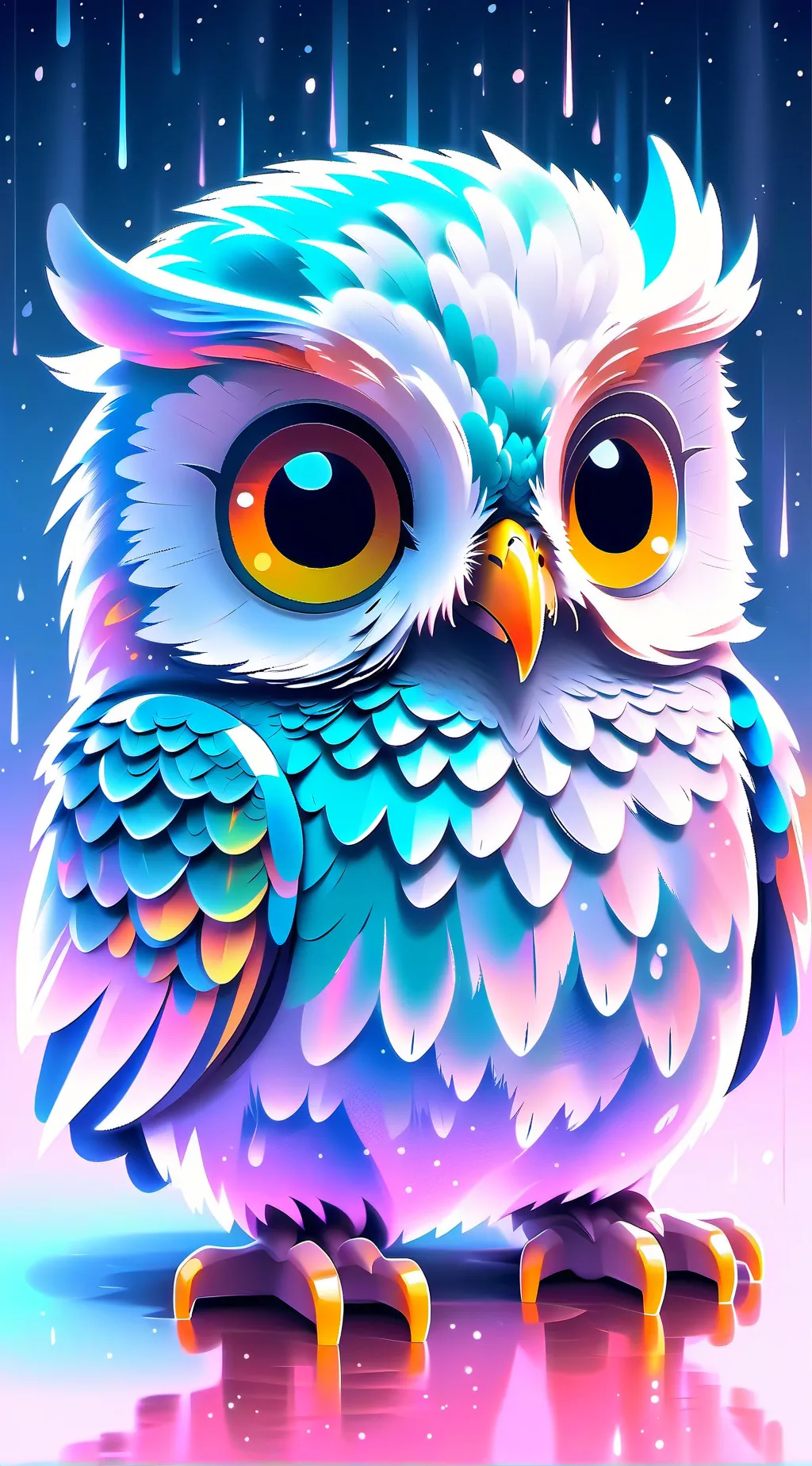 ai character: Duolingo Owl background
