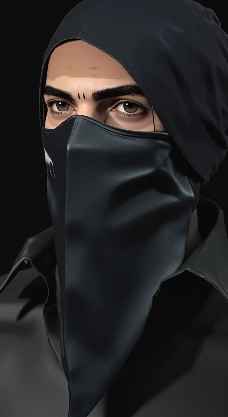 ai character: Bandana face man background