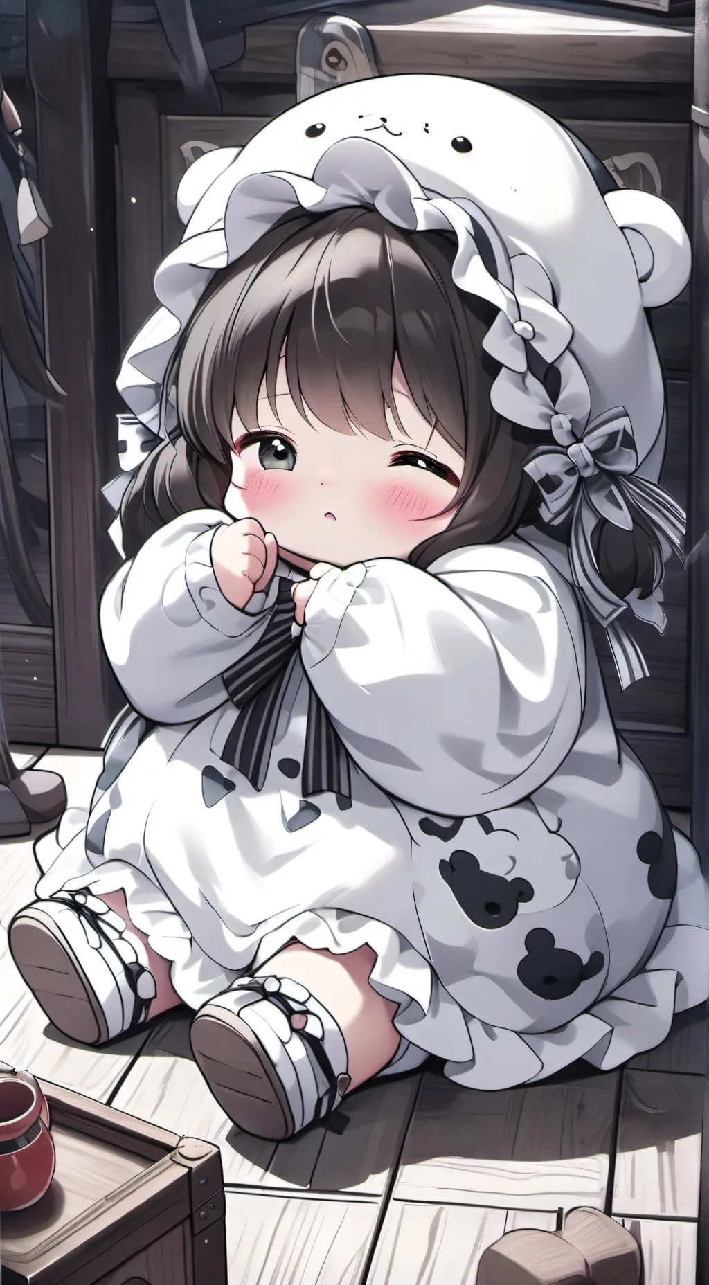 ai character: babby the fatty background