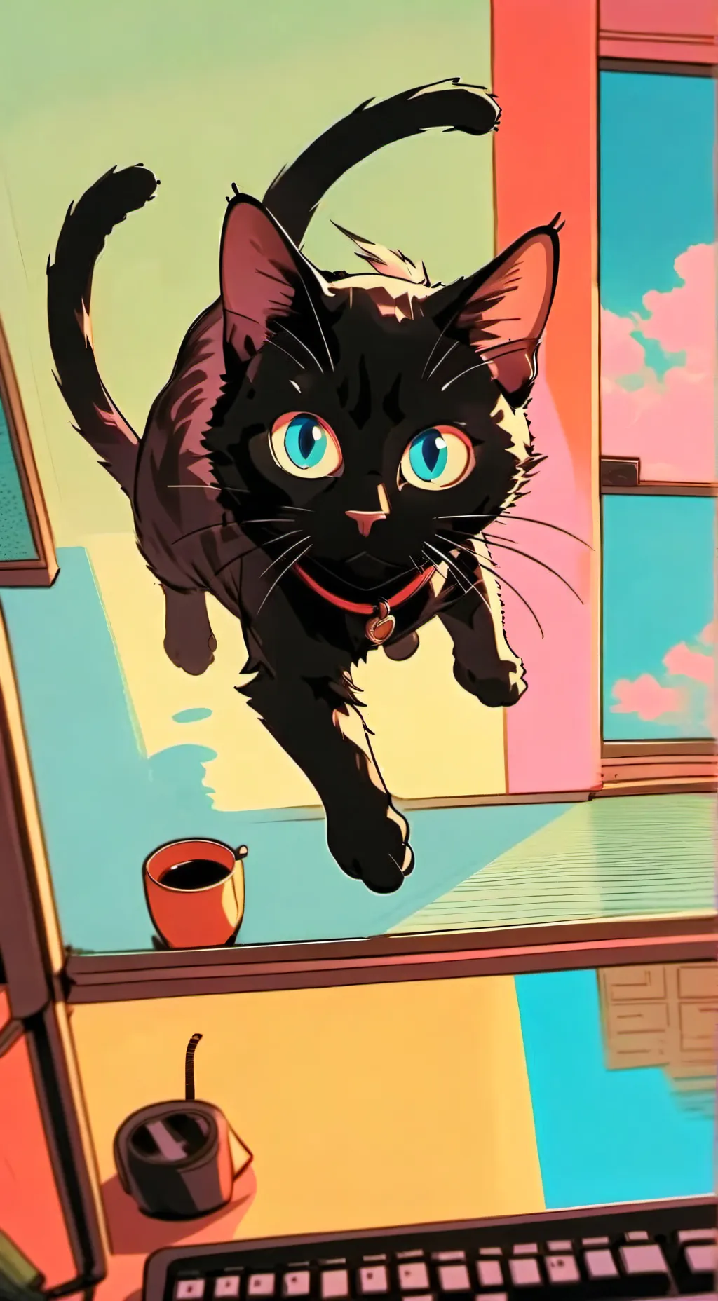 ai character: Clever Whiskers background