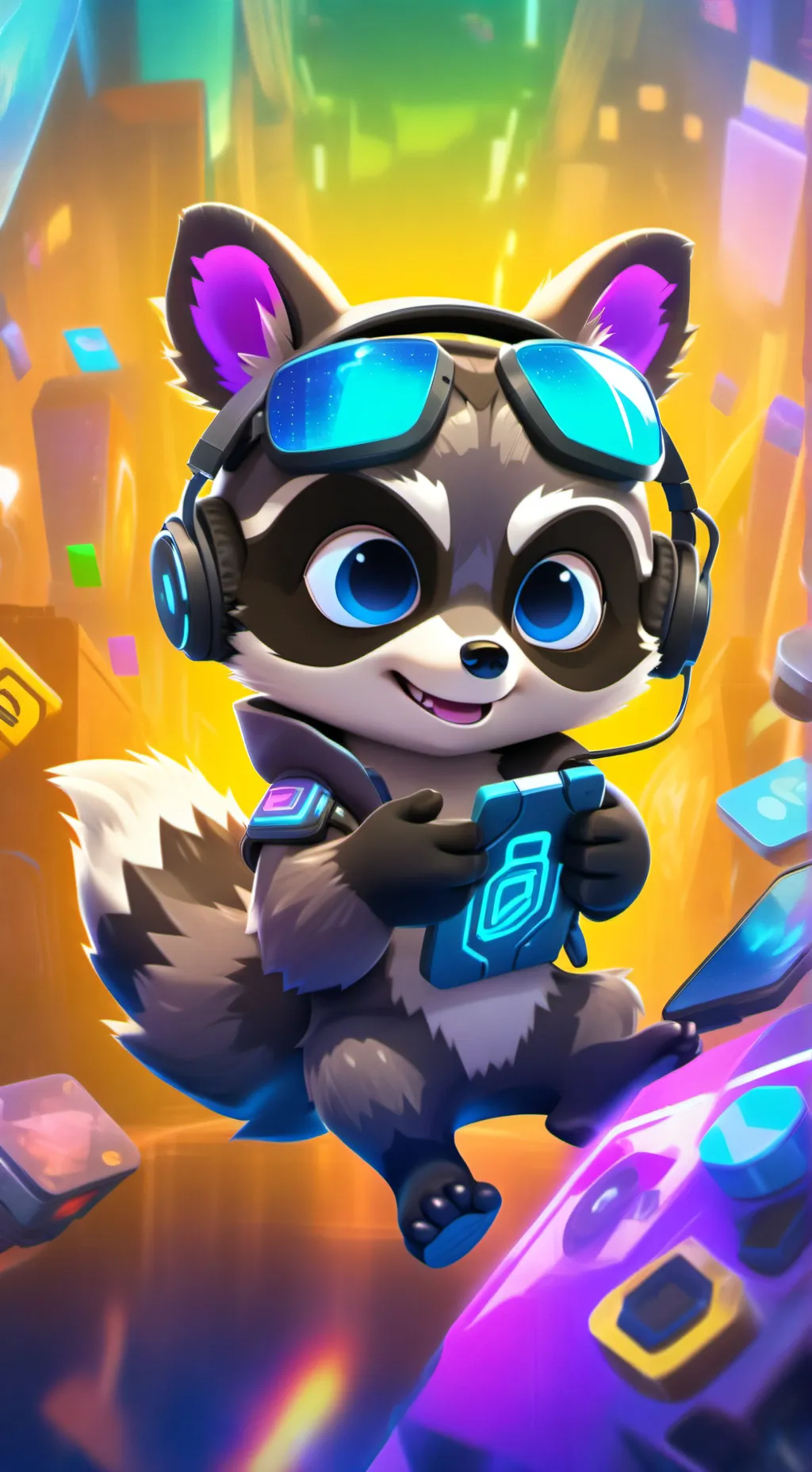 ai character: BitByte background