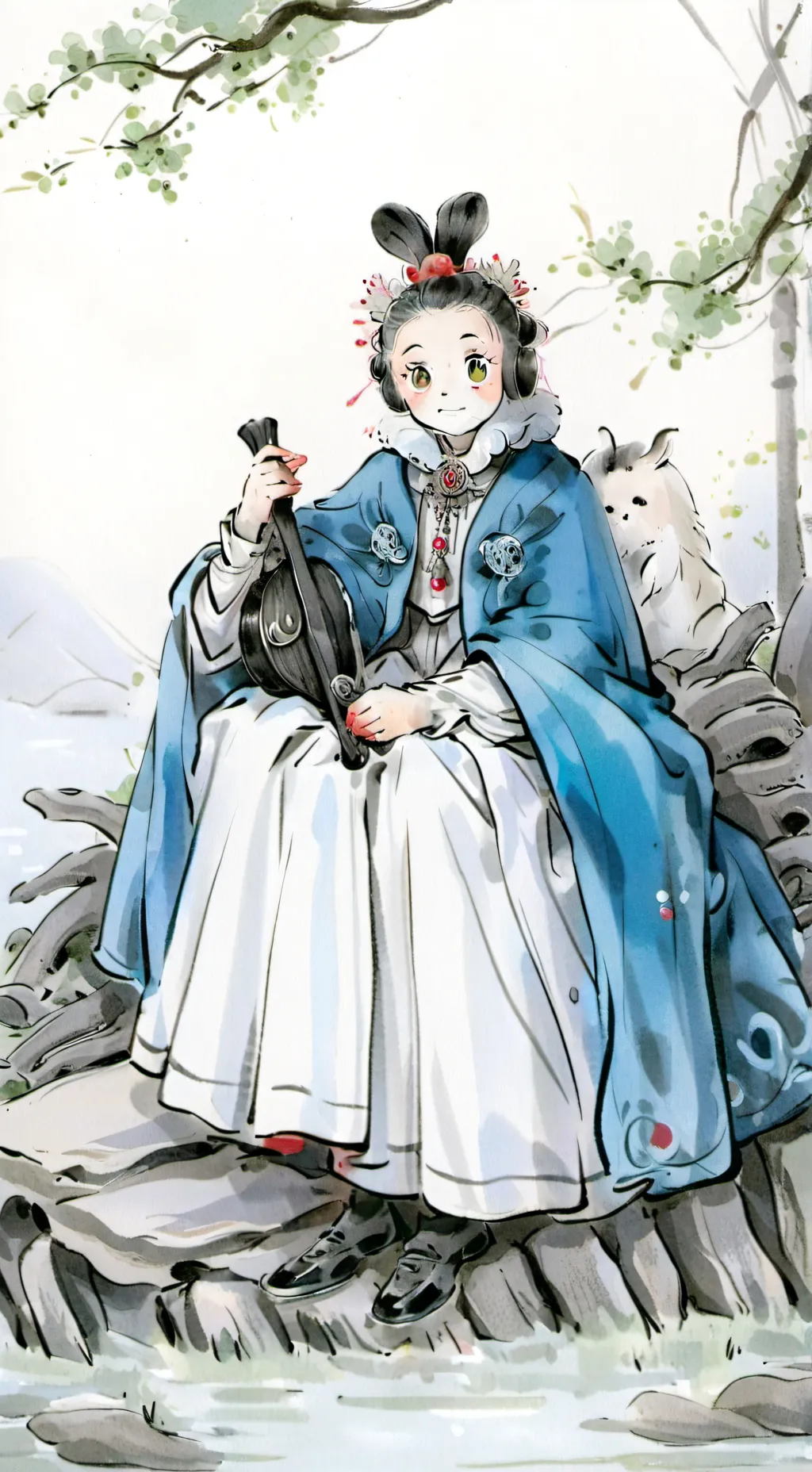 ai character: labubu background