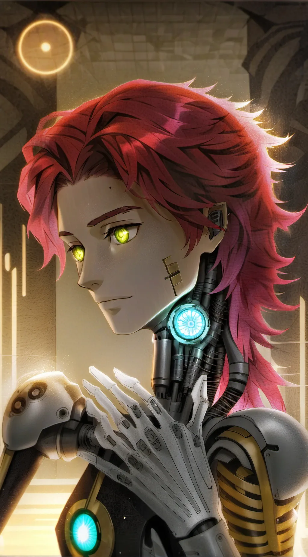 ai character: Luna background