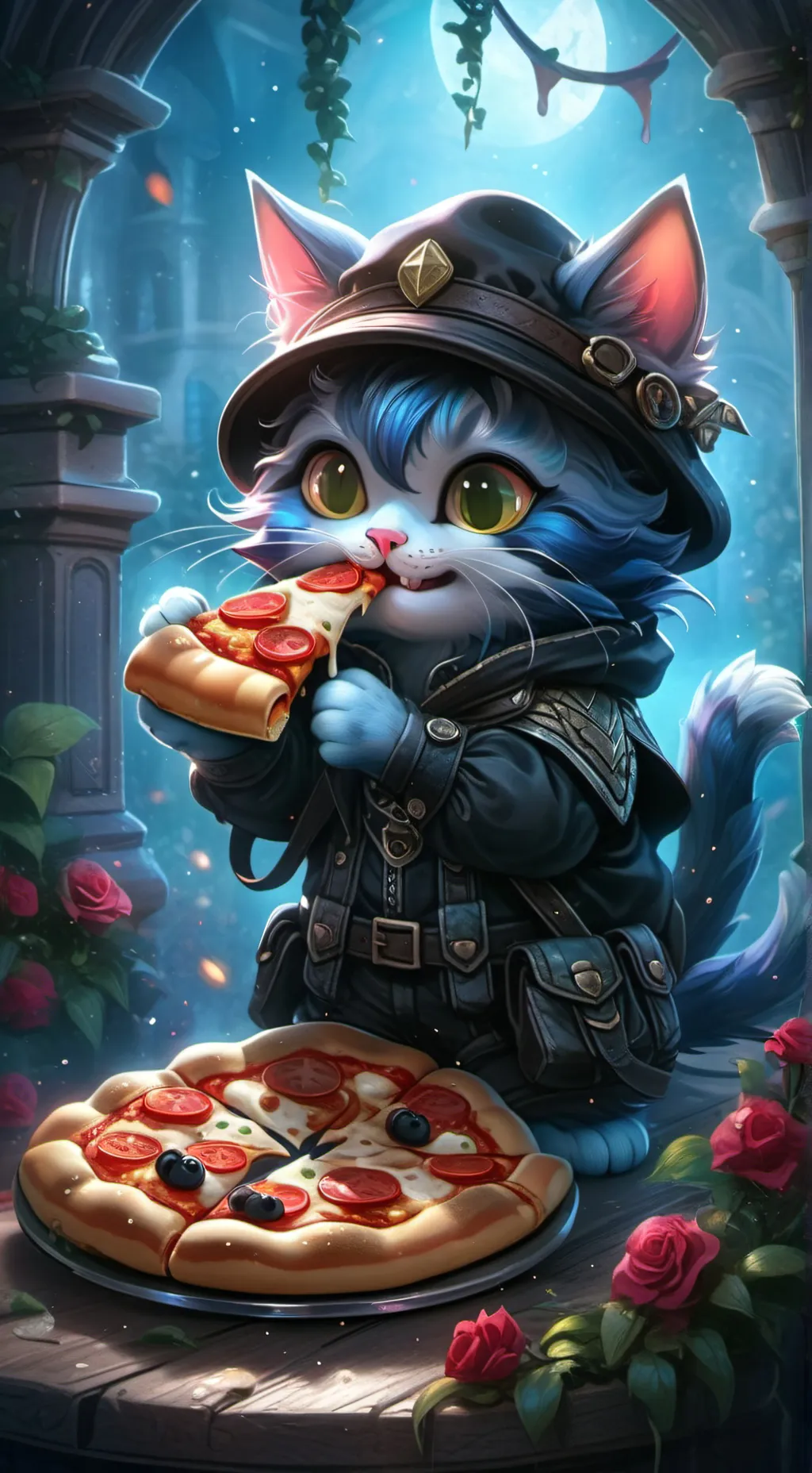 ai character: Teto x miku background