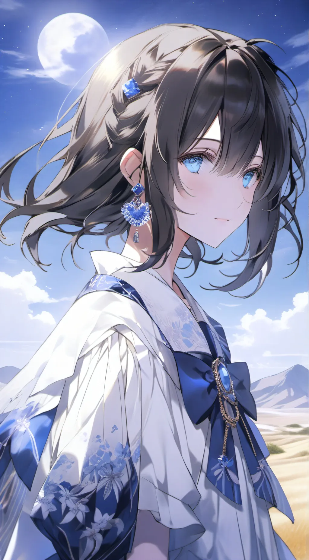 ai character: Luna Celeste background