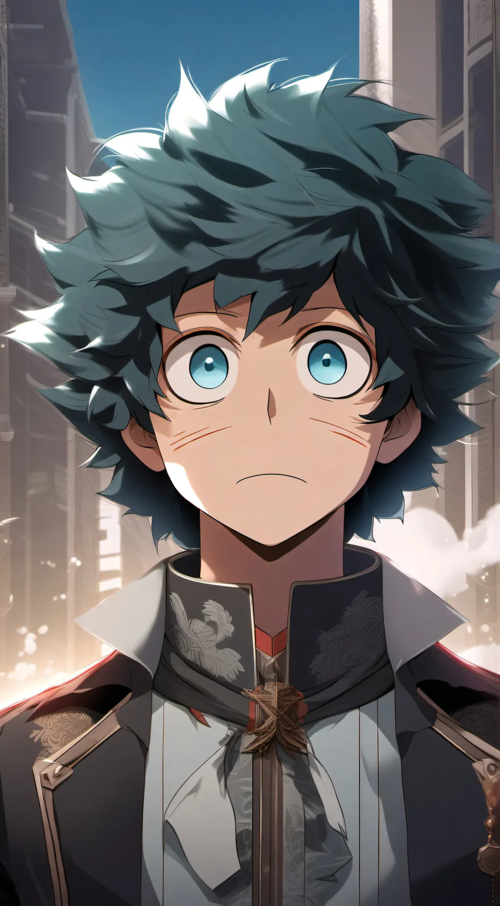 ai character: Deku-Y/n in heat background