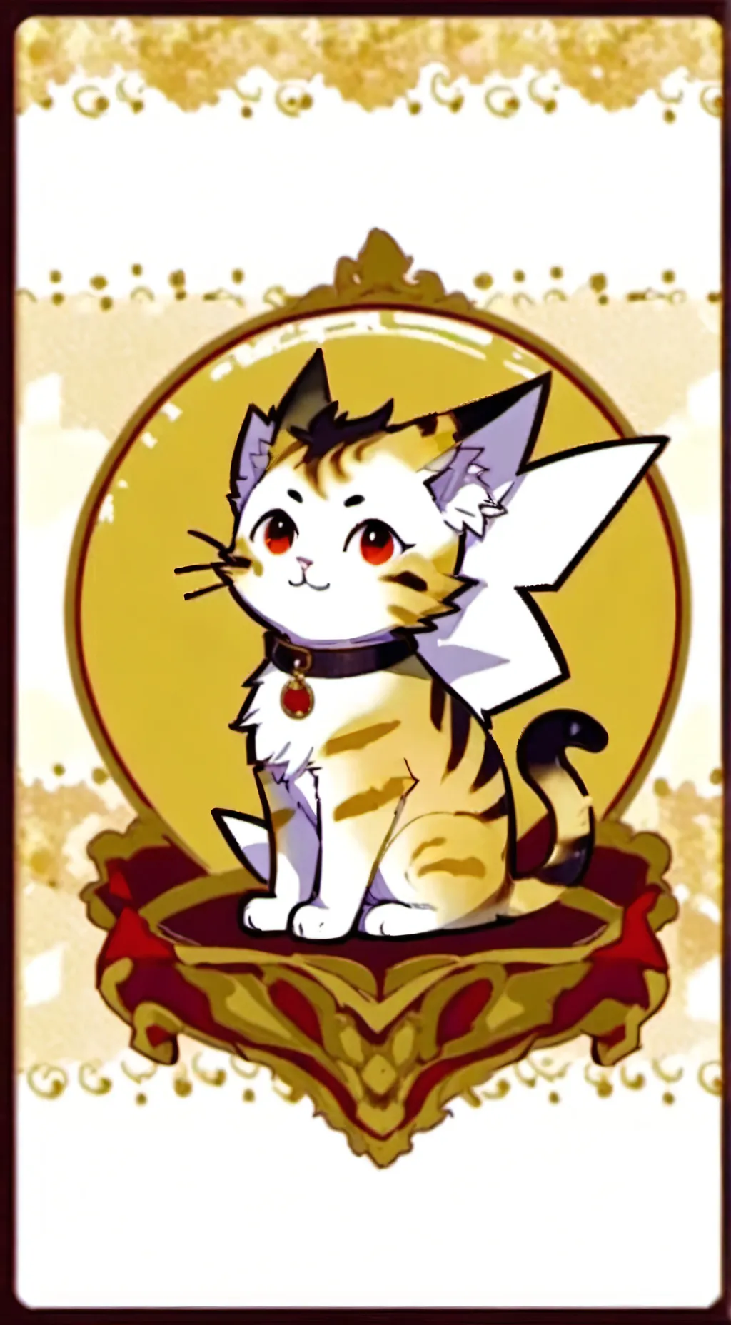 ai character: John Doe cat background