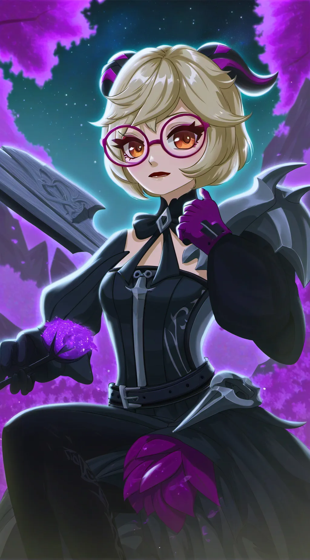 ai character: deusa da lua 🌙🌝 background