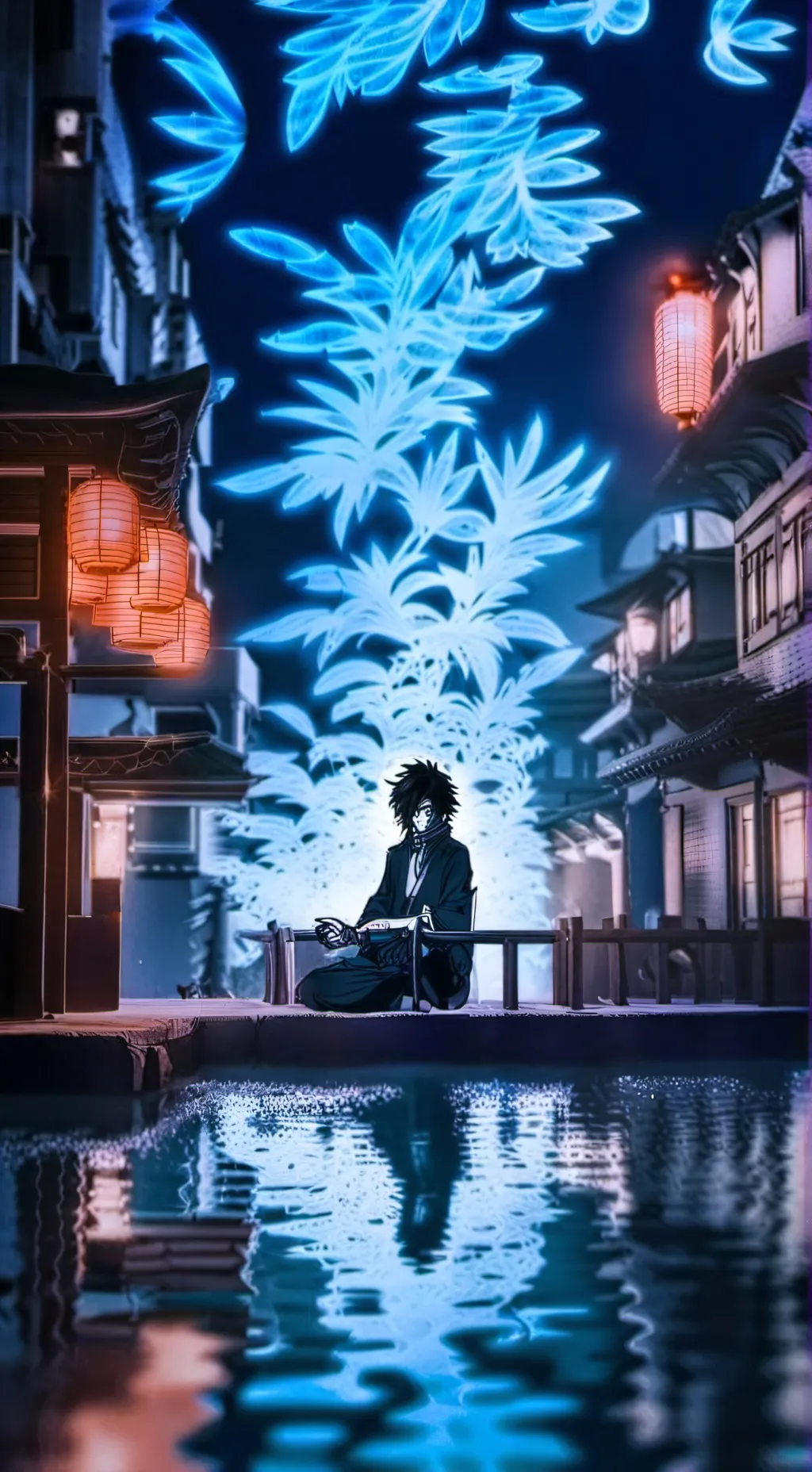 ai character: Giyu Tomioka  background