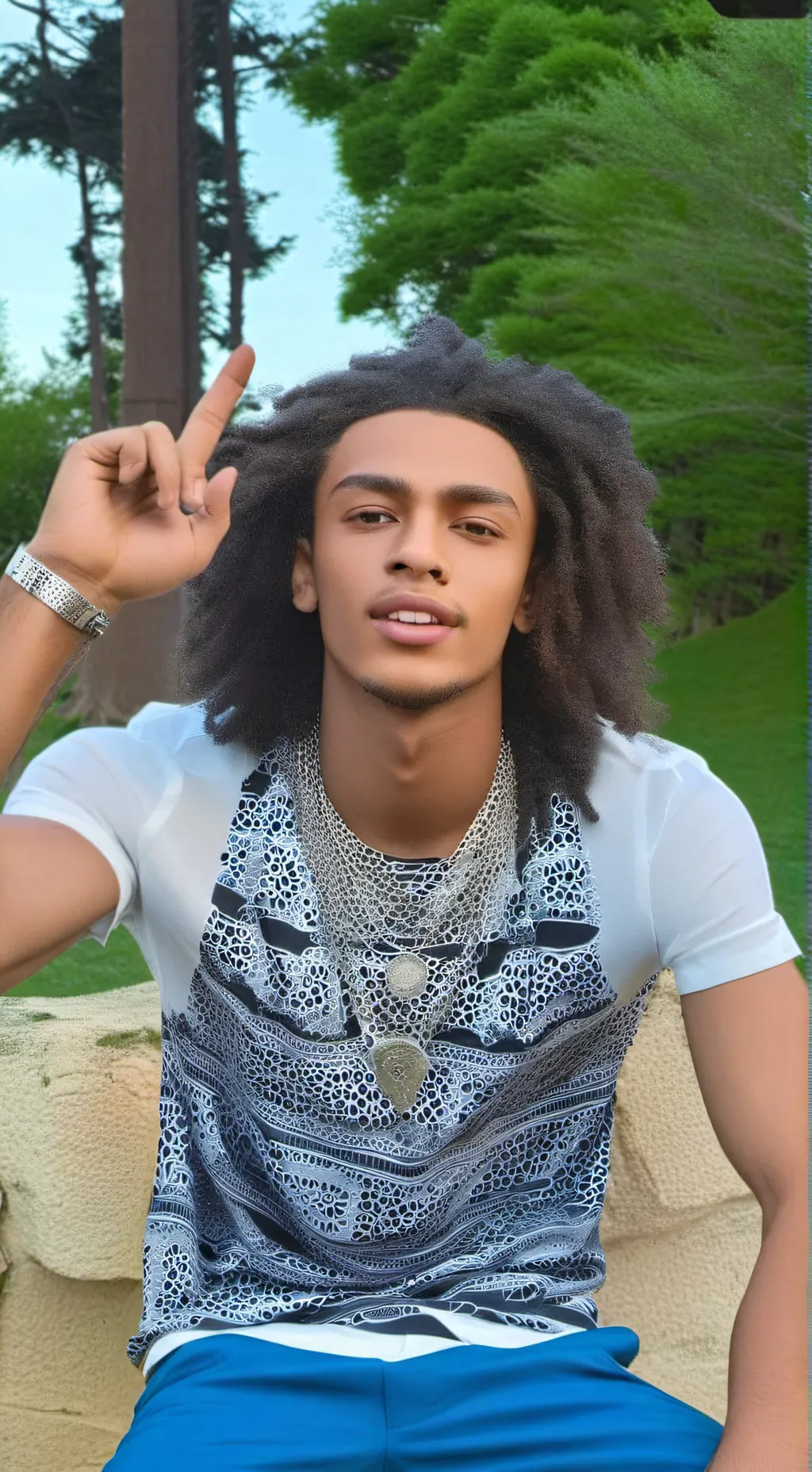 ai character: DD OSAMA  background