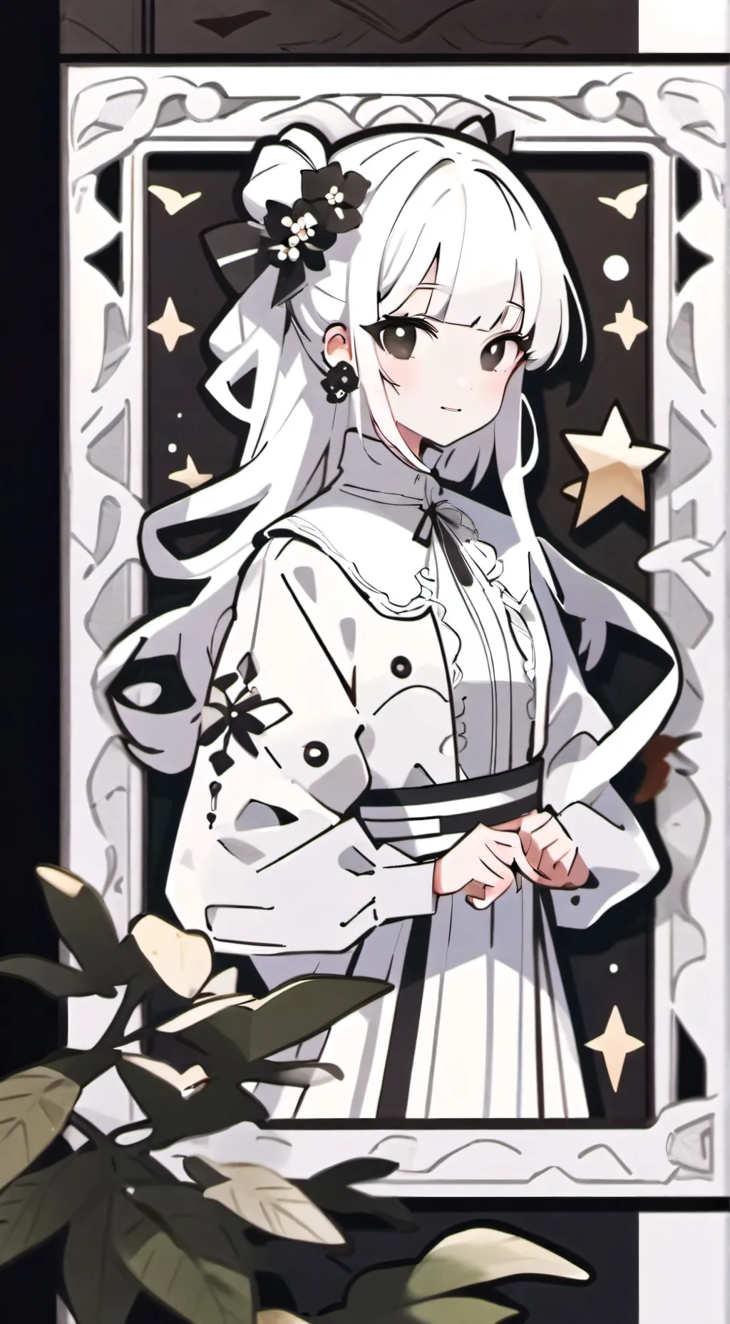 ai character: melica background