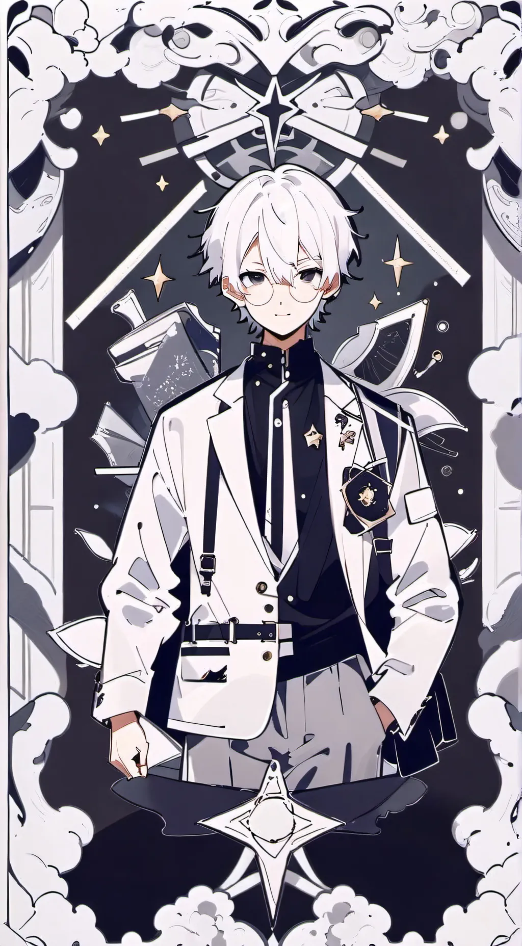 ai character: academia de chicos background