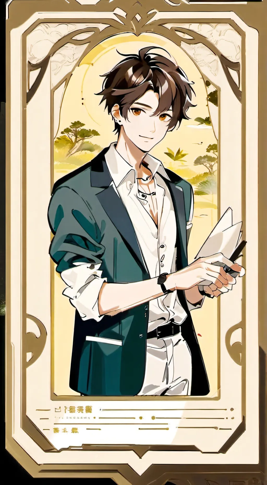 ai character: Mark  background