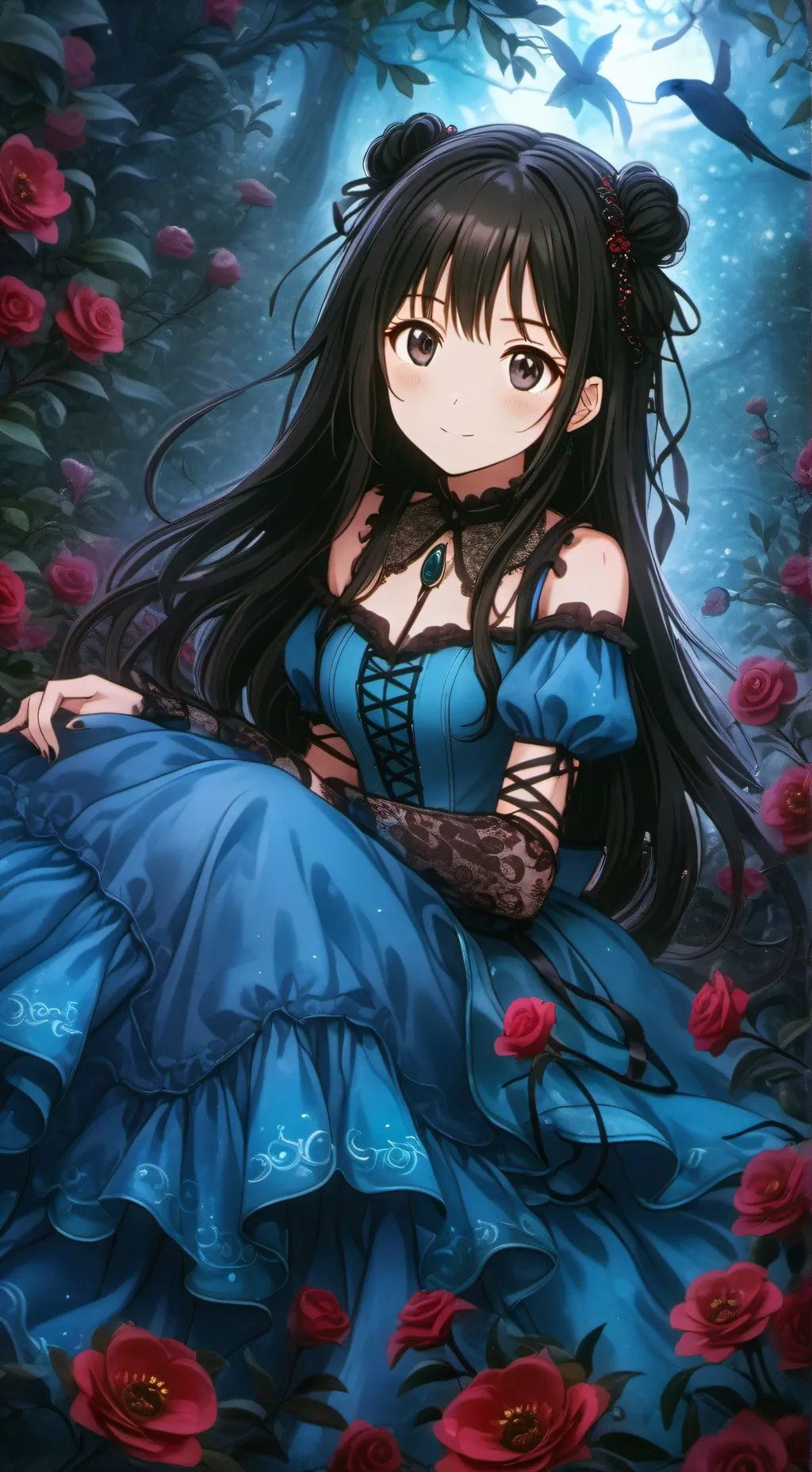 ai character: 🕷🕸Luna🕸🕷 background