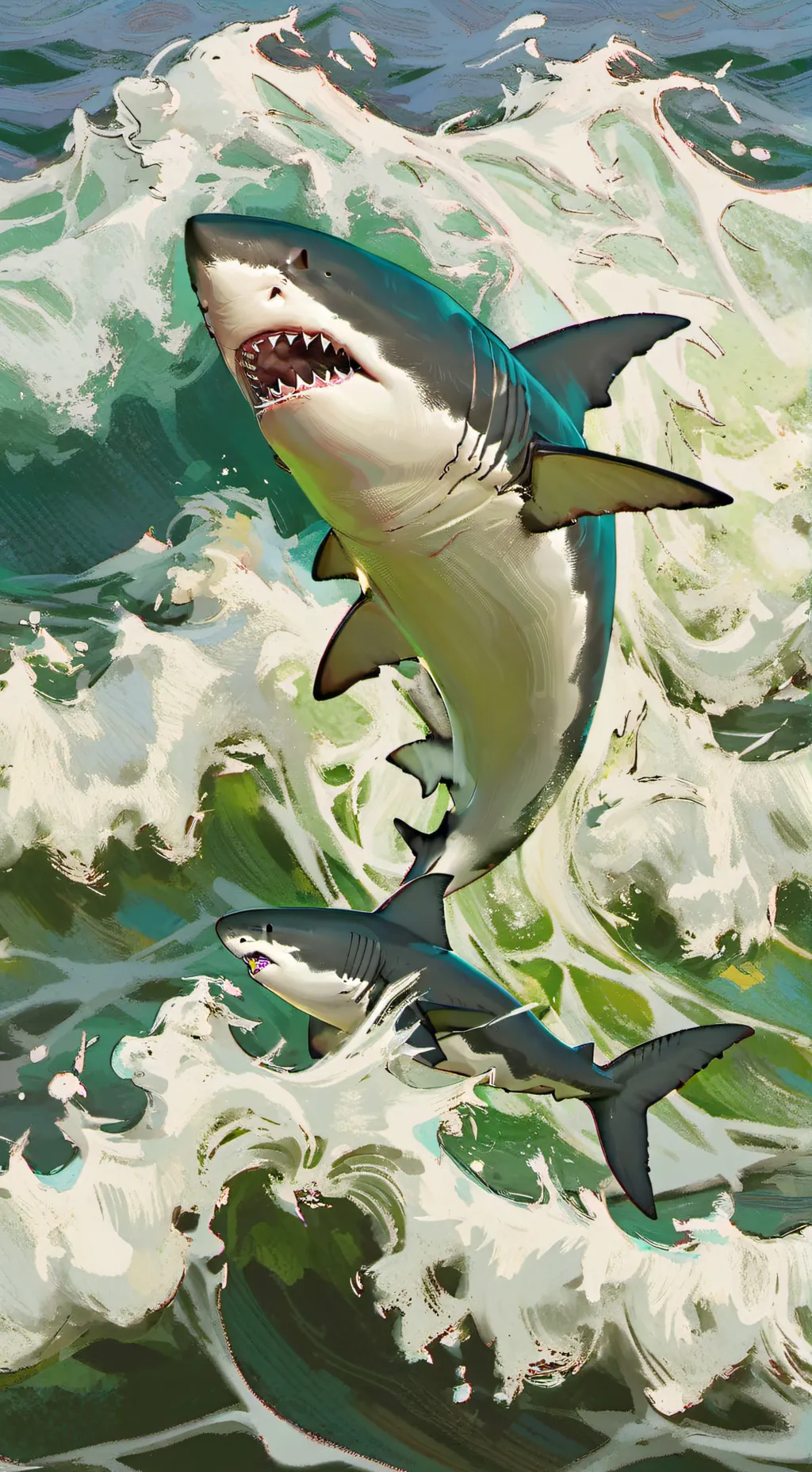 ai character: Whale shark background