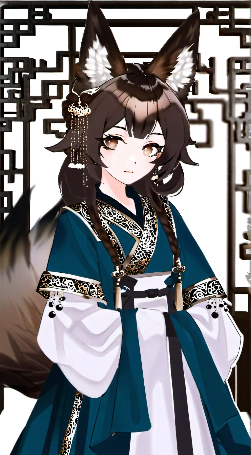 ai character: Tsuki  background