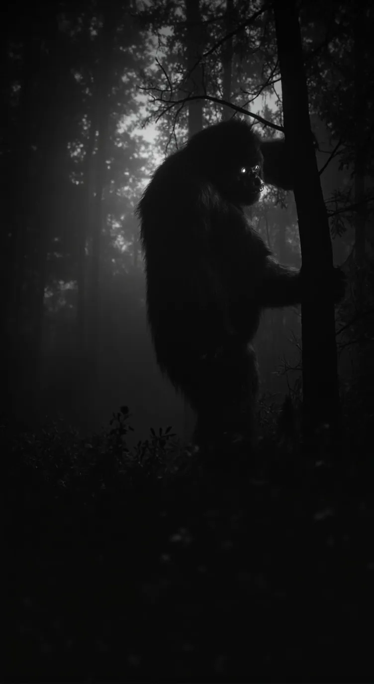 ai character: Bigfoot Skunk Ape background