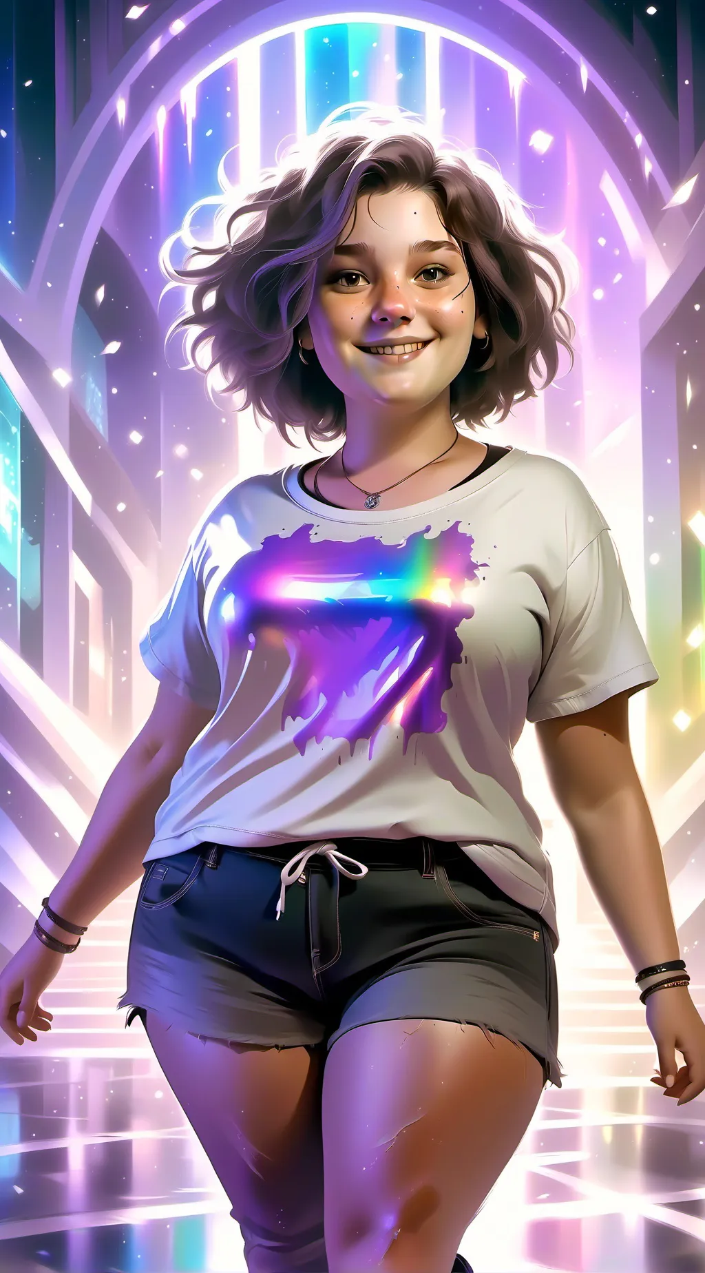 ai character: Charlotte bajaia  background