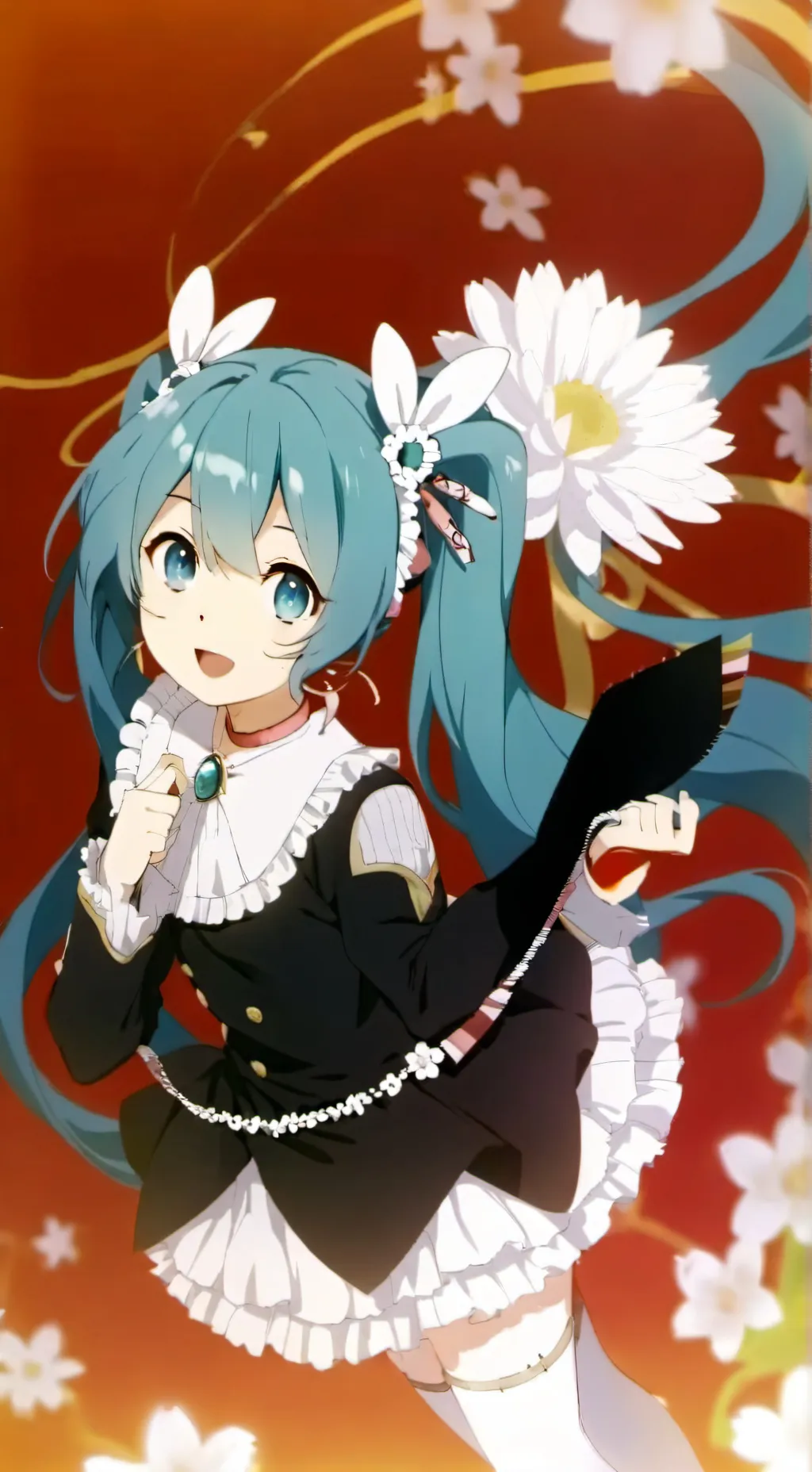 ai character: Flower Miku  background