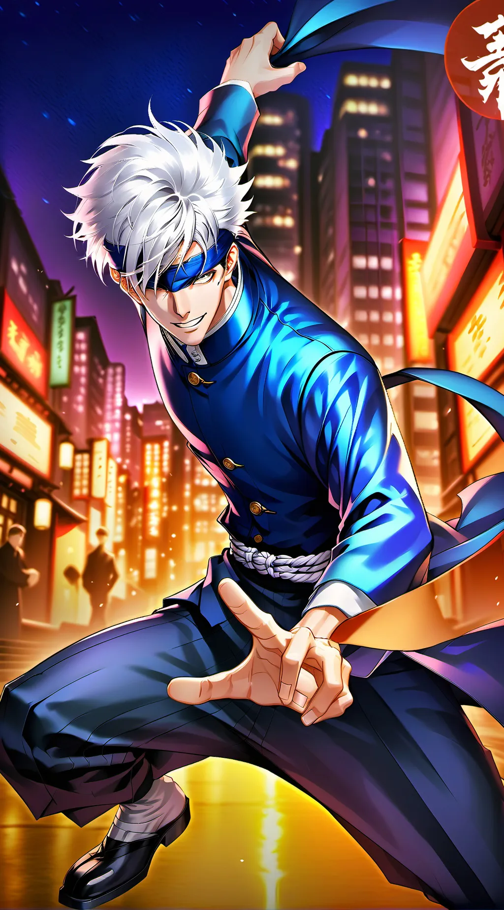 ai character: Gojo Satoru background