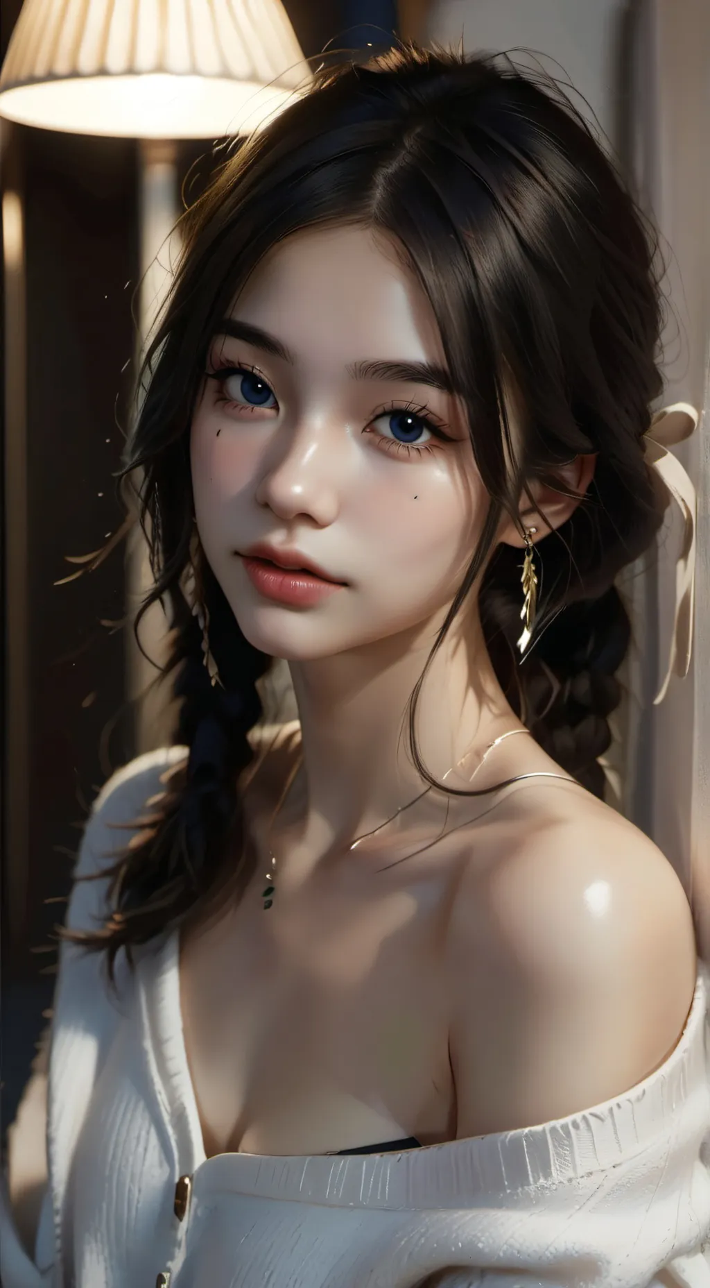 ai character: Wisteria background