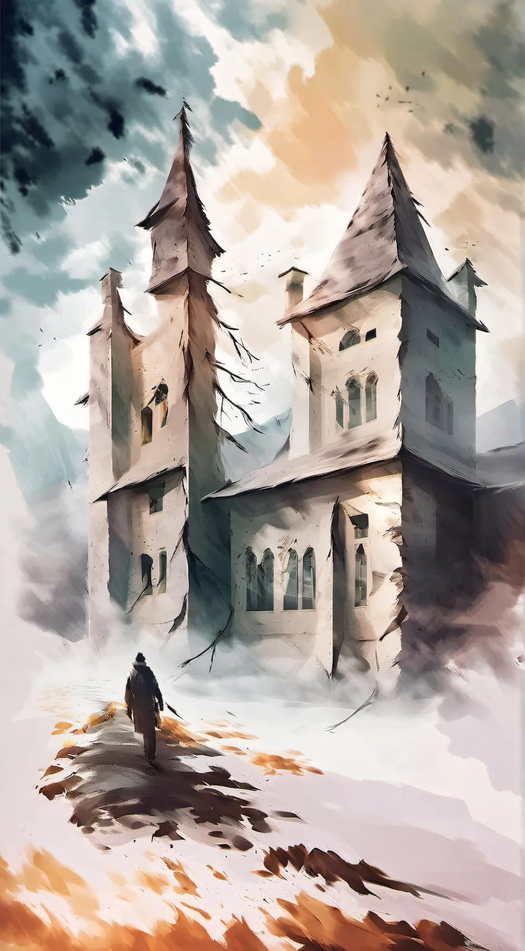 ai character: Haunted School background