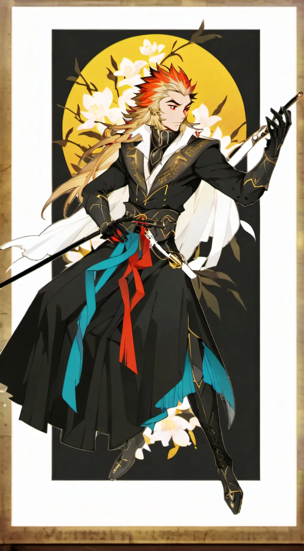 ai character: kny rooms(rengoku) background