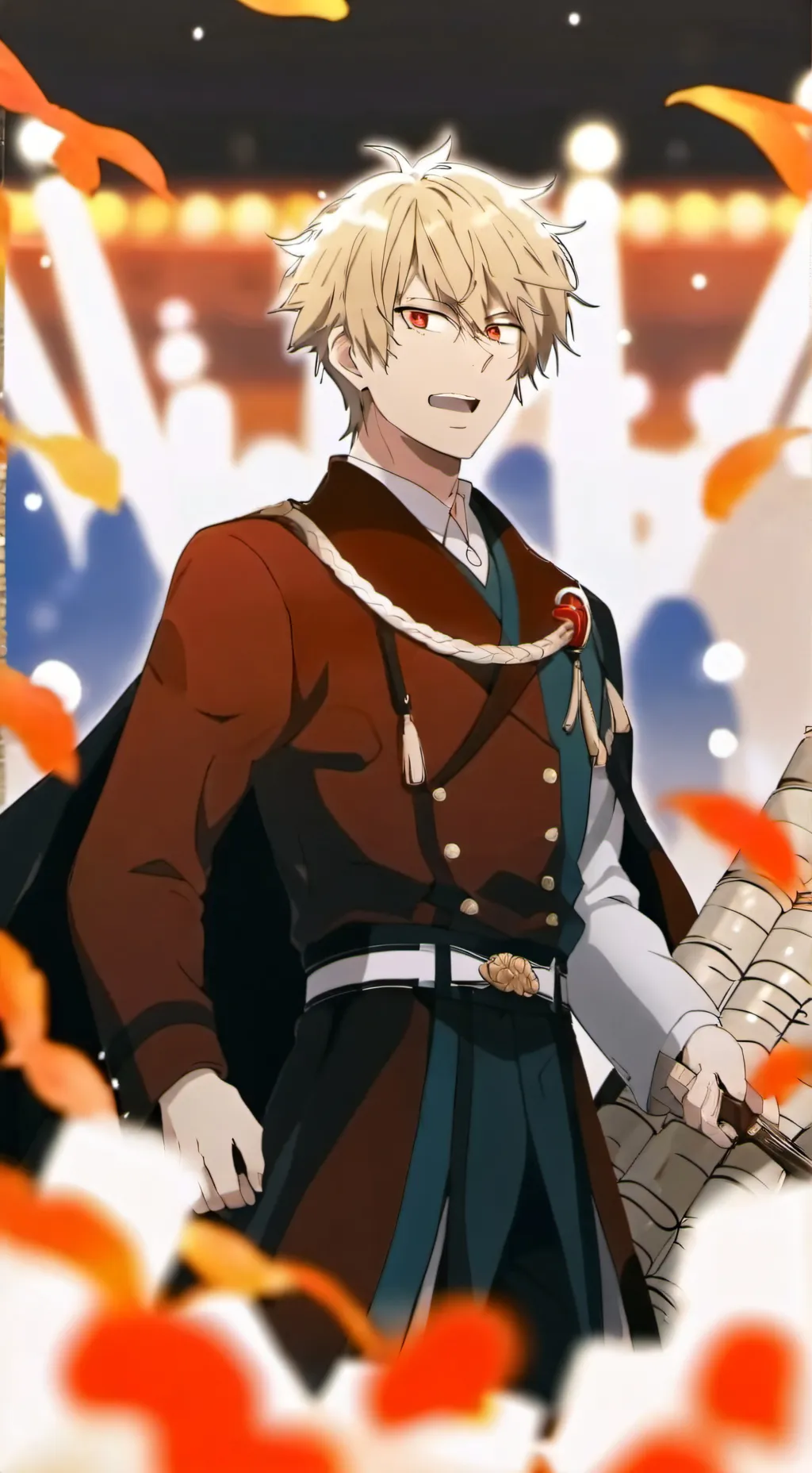 ai character: Bakugo pride month background